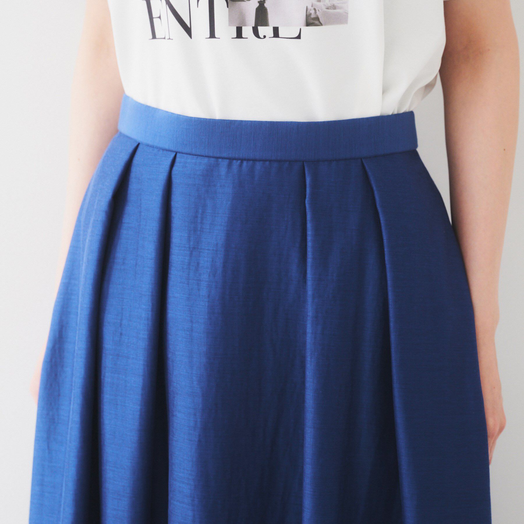 UNTITLED「【後ろウエストゴム/洗える】シアーフレアースカート」|スカート|