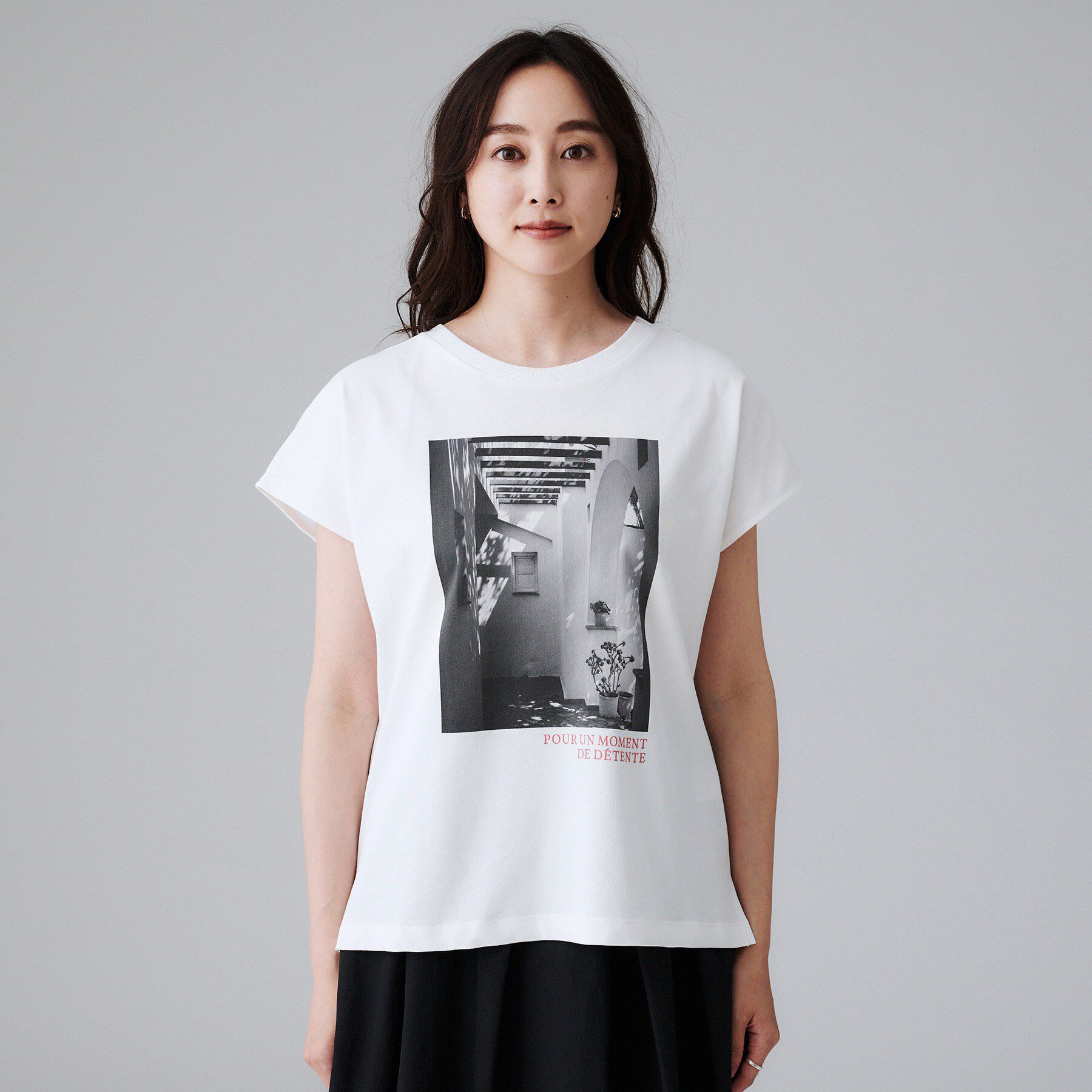 UNTITLED「【コットン100/プリントロゴ】フォトTシャツ」|Tシャツ・カットソー|