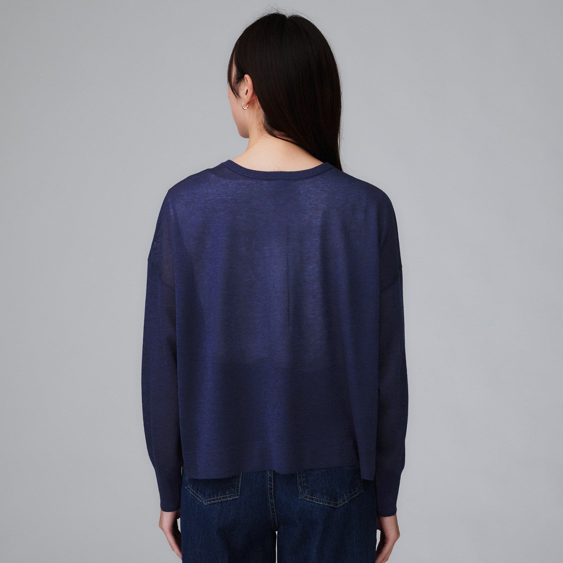 UNTITLED「【前後2WAY/アンサンブル可/ゆったり】シアーカーディガン」|カーディガン|