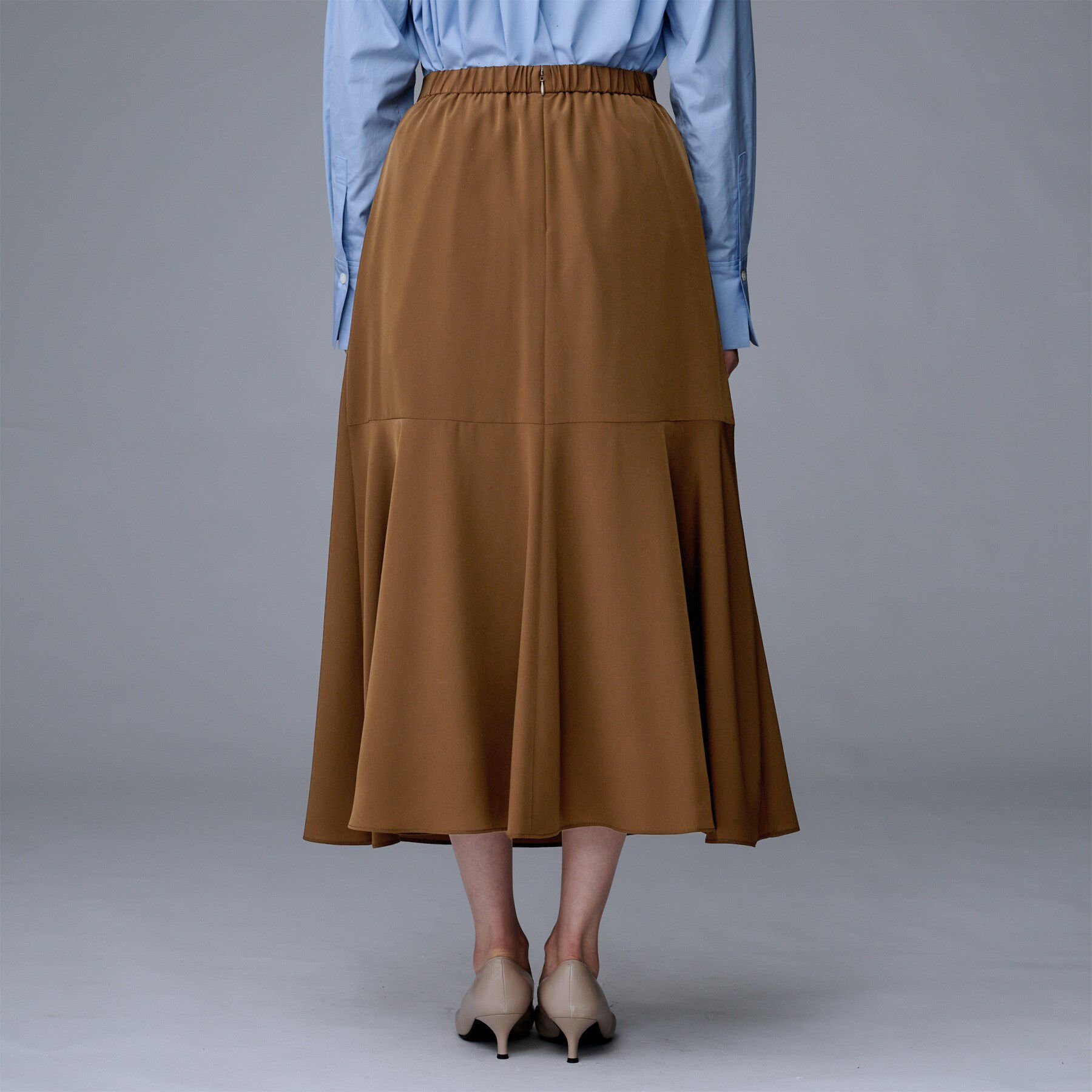 UNTITLED「【セットアップ可/後ろウエストゴム】リラクパウダースカート」|スカート|