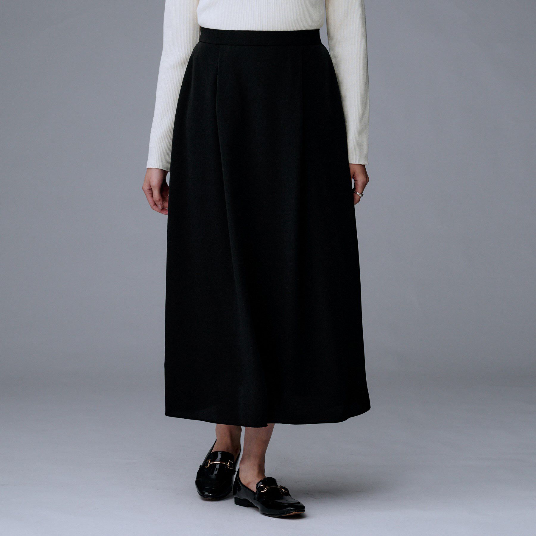 UNTITLED「【セットアップ可/後ろウエストゴム】リラクパウダースカート」|スカート|