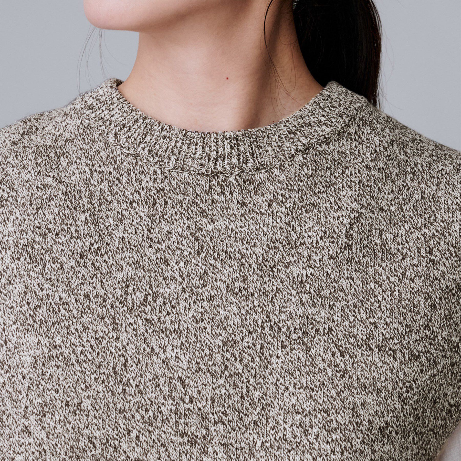 UNTITLED「【重ね着レイヤードに】杢調ニットベスト」|ベスト・ジレ|