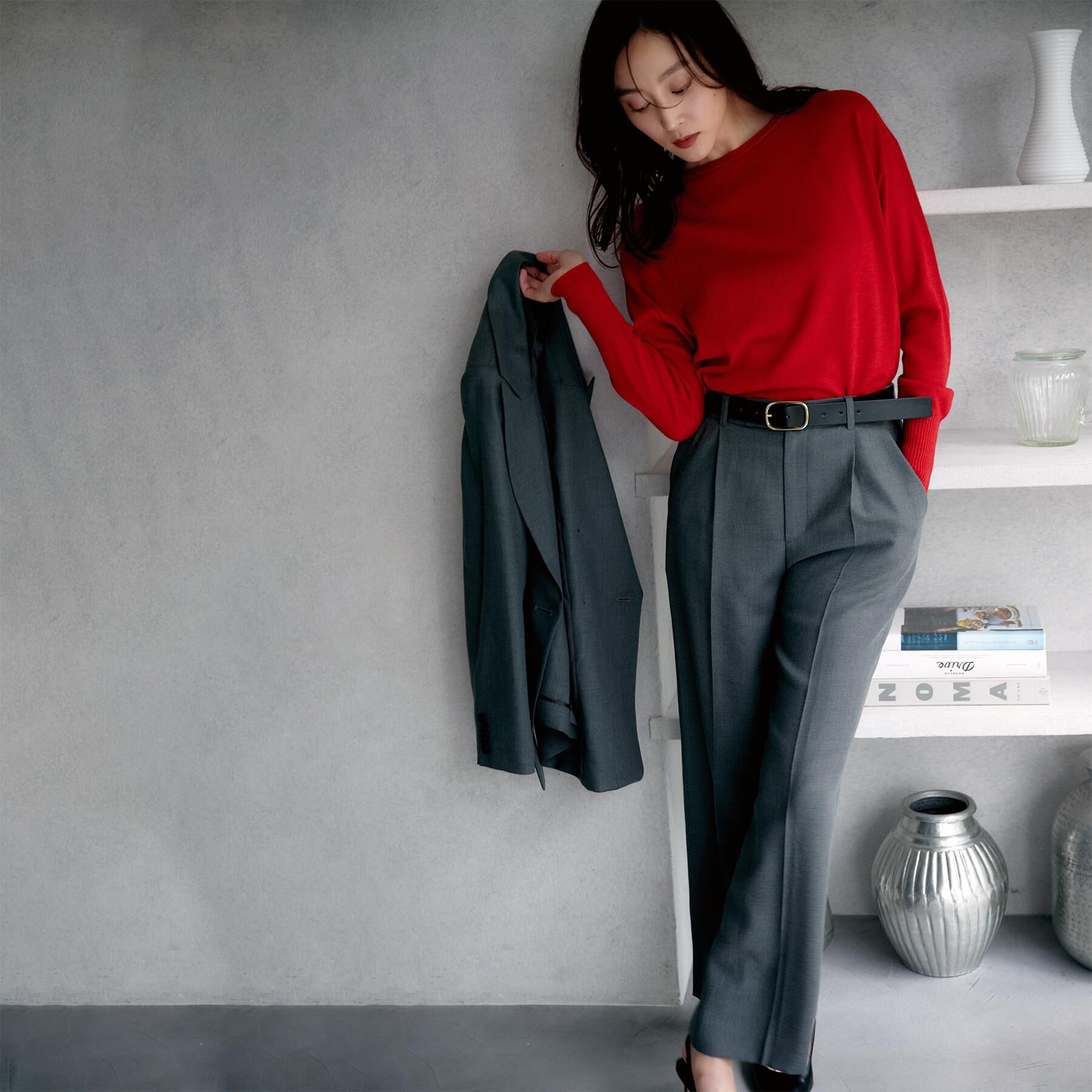 UNTITLED「【セットアップ可/洗える】ウールライク ワイドパンツ」|その他|