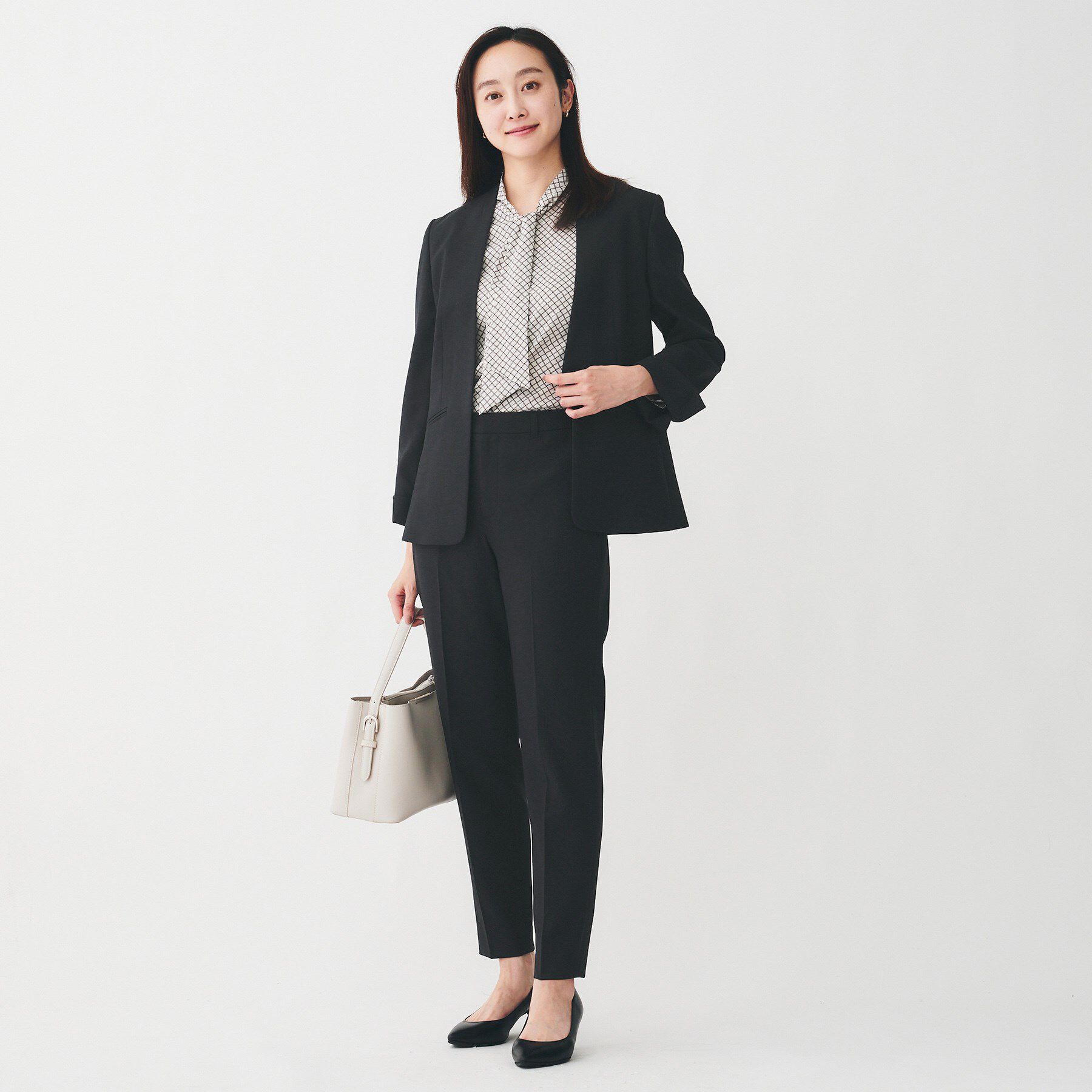 UNTITLED「【洗える/お仕事スーツ】ドライメランジ テーパードパンツ」|その他|