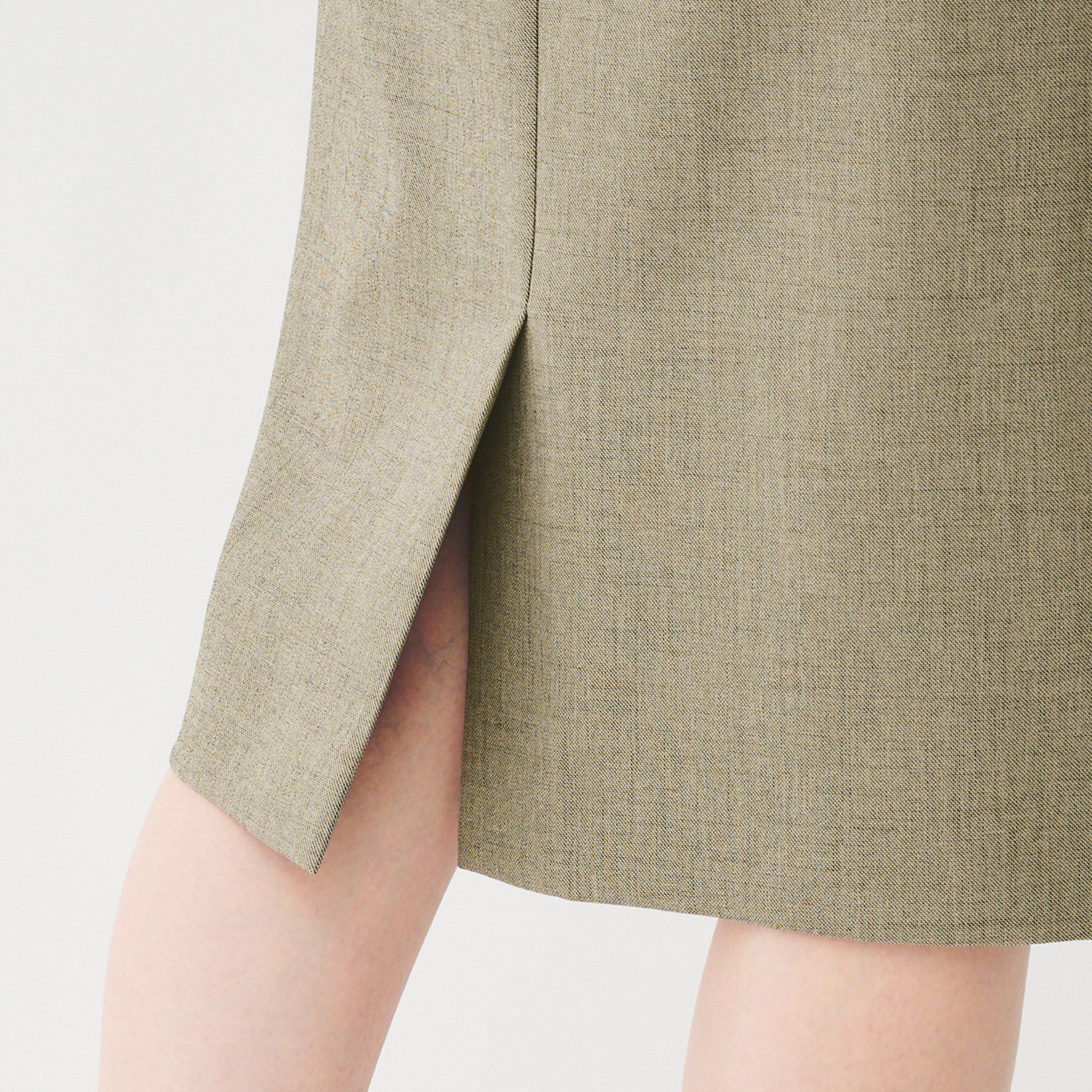 UNTITLED「【洗える/お仕事スーツ】ドライメランジ タイトスカート」|スカート|