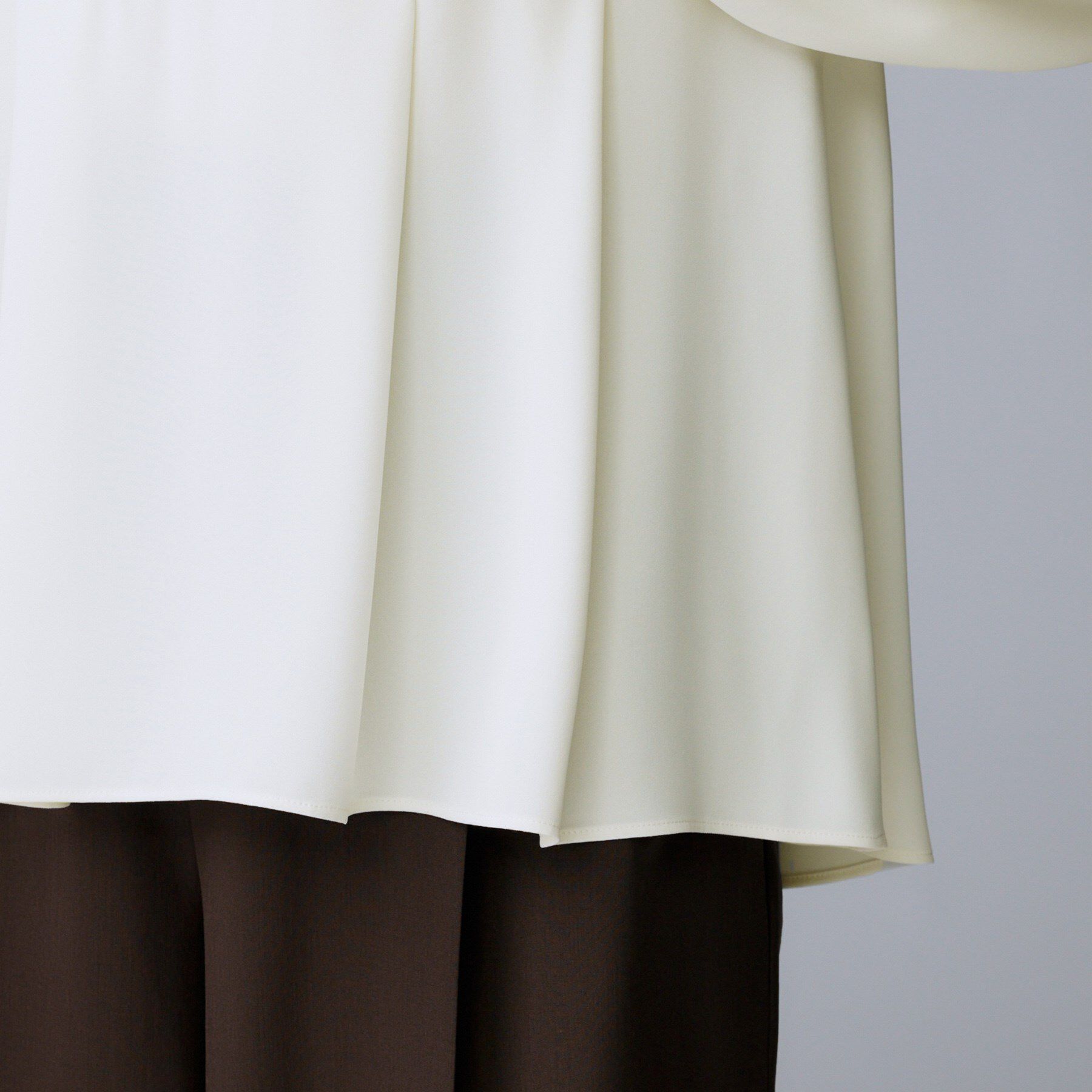 UNTITLED「【洗える/重ね着/フォーマル】レイヤード ペプラムブラウス」|シャツ・ブラウス|