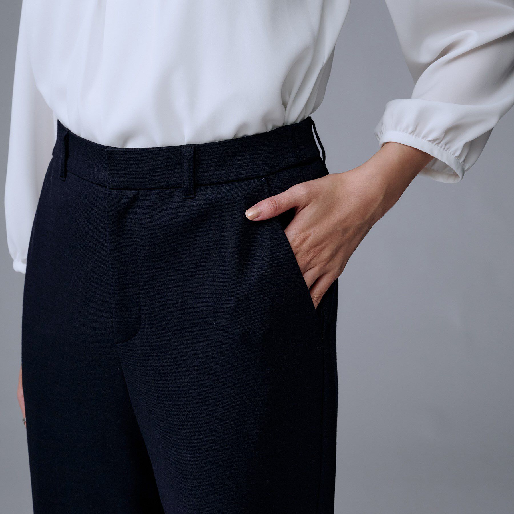 UNTITLED「【洗えるスーツ／ストレッチ】ウール混ジャージ テーパードパンツ」|その他|