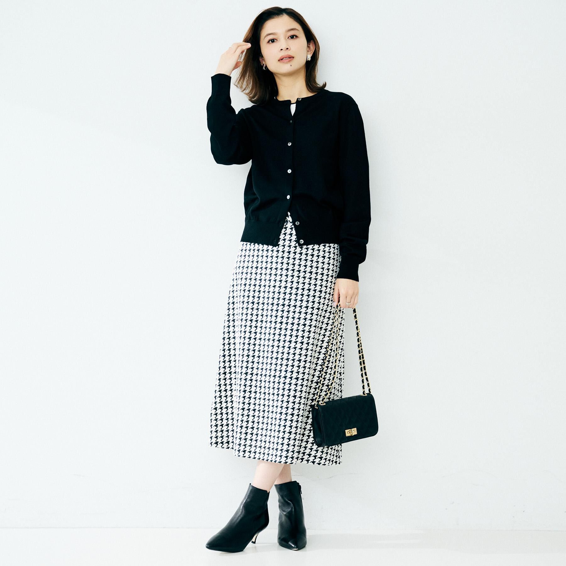 UNTITLED「【洗える/アンサンブル可/ウール100%】ウールクルーカーディガン」|カーディガン|