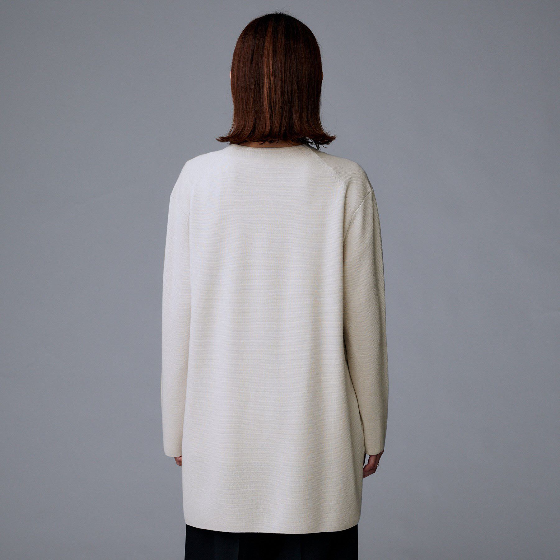 UNTITLED「【洗える/ボタンなし】ミラノリブカーディガン」|カーディガン|