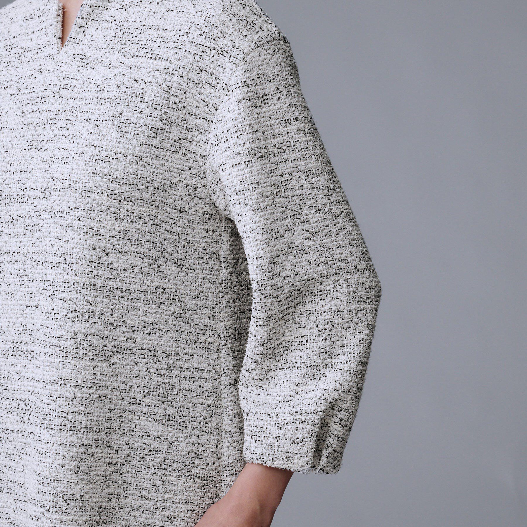 UNTITLED「【洗える/ストレッチ】ツイードジャージワンピース」|ワンピース|