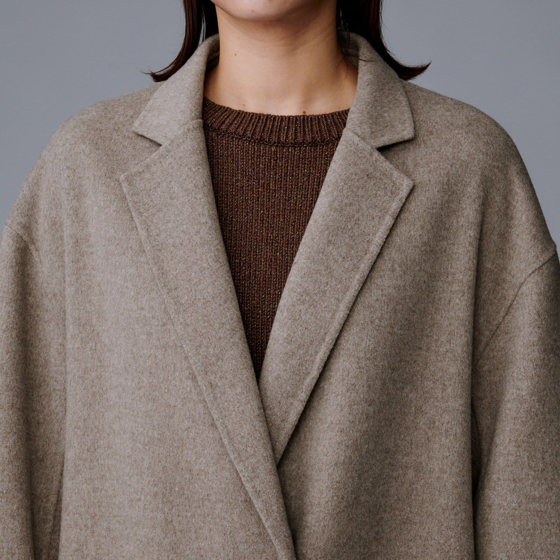 UNTITLED「【ロング丈/軽やか】テーラード　リバーコート」|チェスターコート|