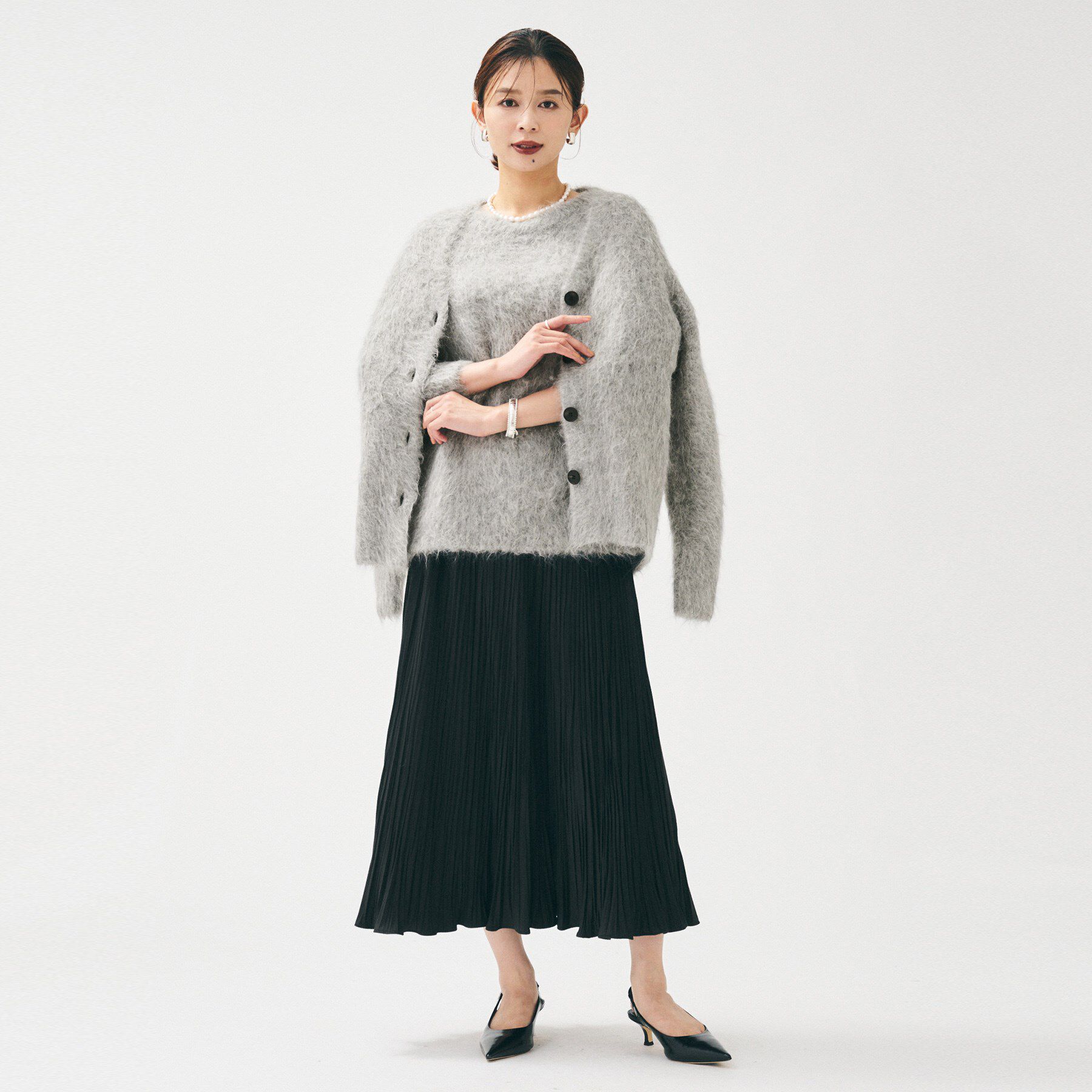 UNTITLED「【ゆったり】アルパカ混シャギーニット」|ニット・セーター|