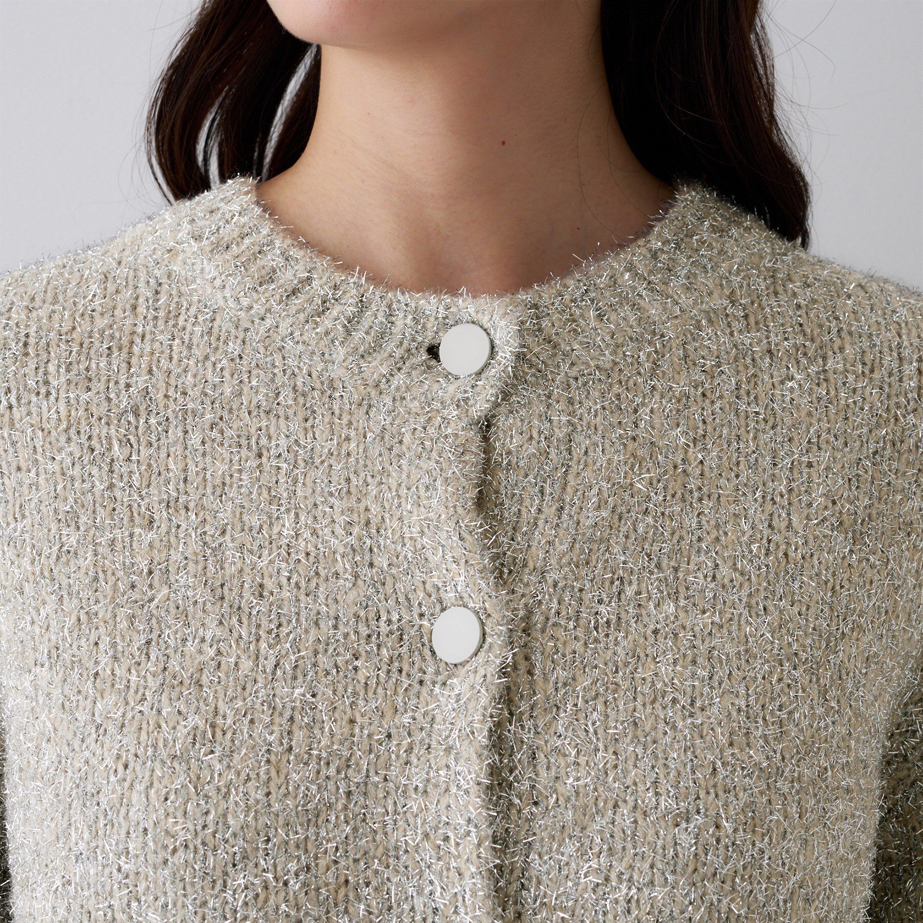 UNTITLED「【ラメ風/着映え】ファンシーヤーン カーディガン」|カーディガン|