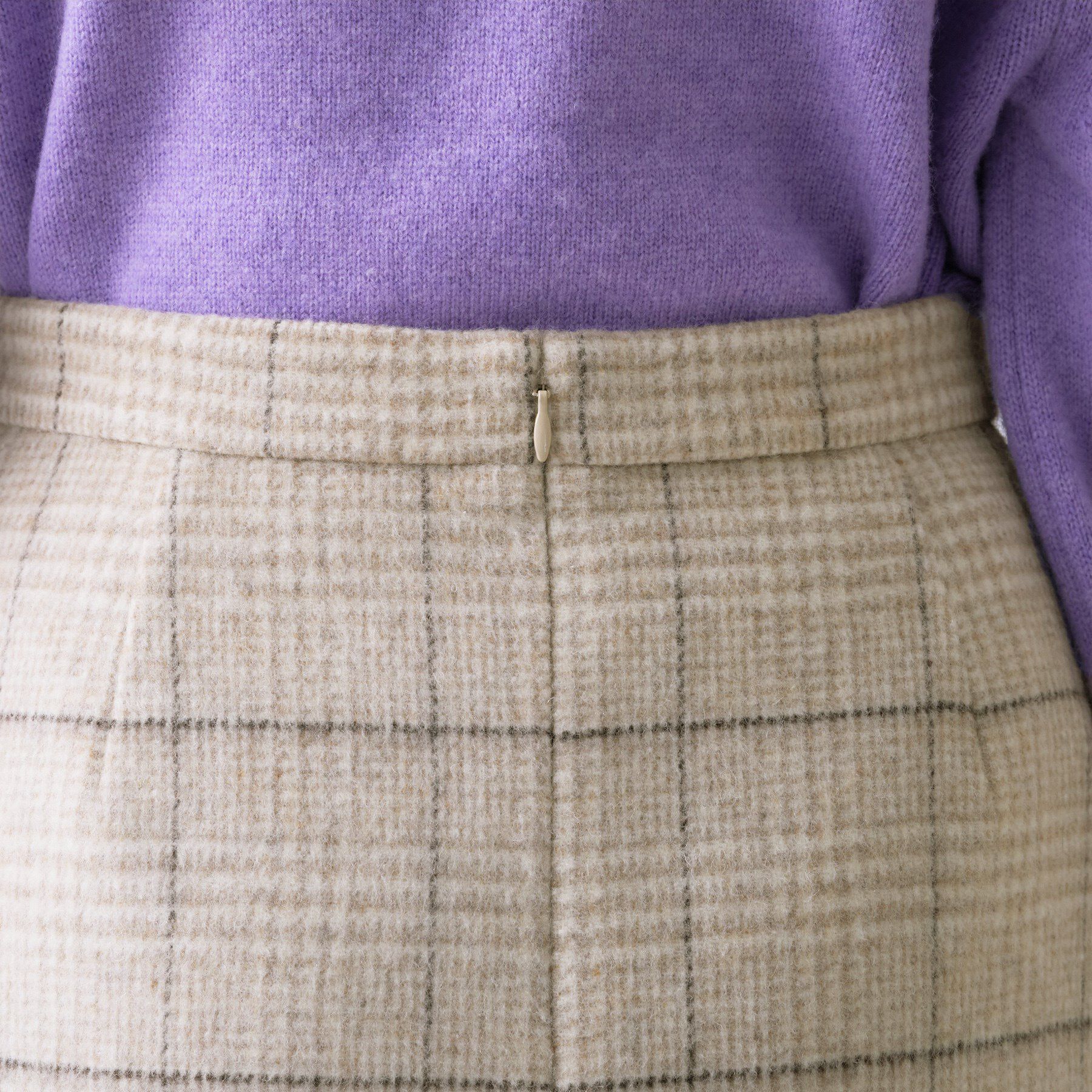 UNTITLED「【ふんわり/タイト見え】グレンチェックスカート」|スカート|