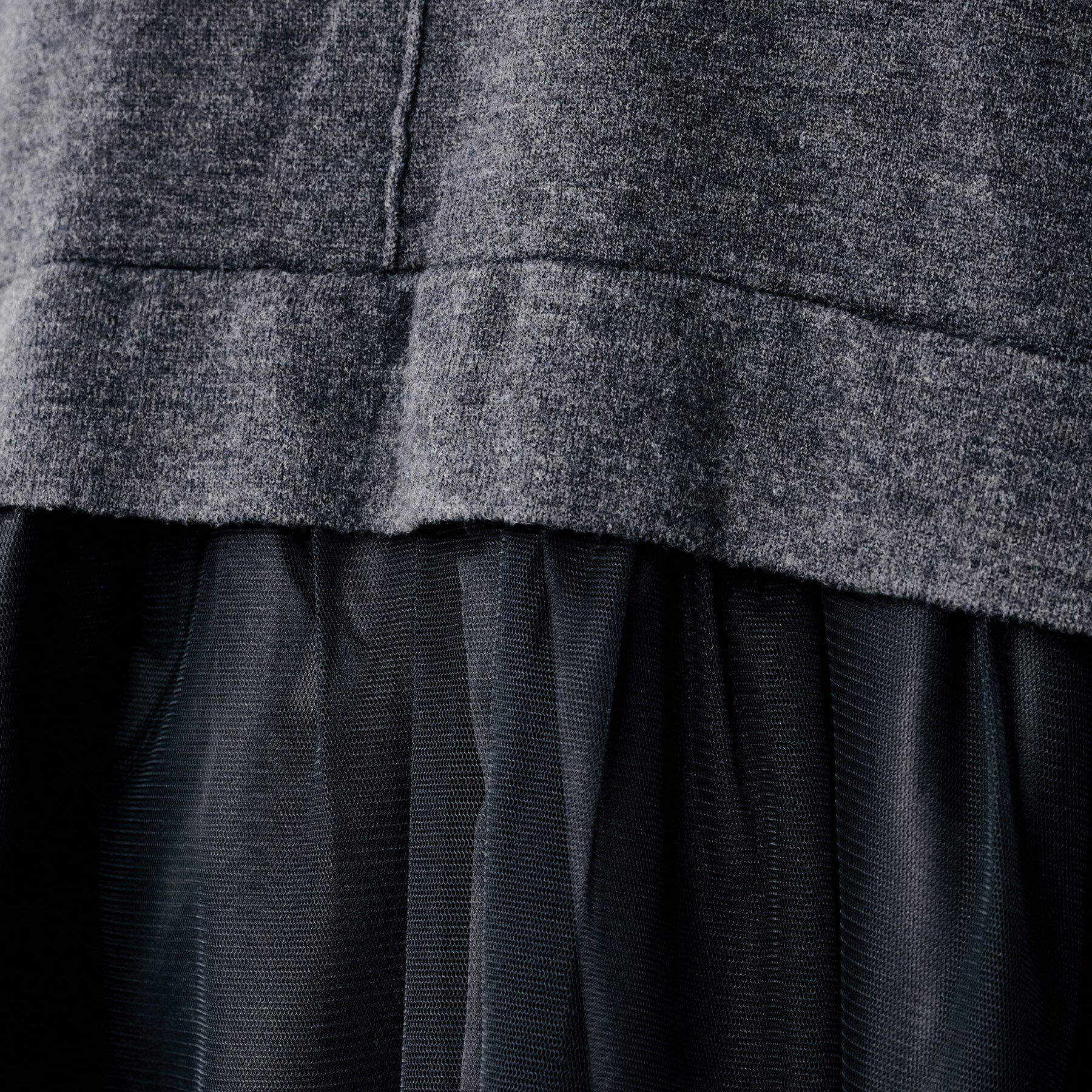 UNTITLED「【TORRAZZO DONNA】ニット&times;チュールトップス」|Tシャツ・カットソー|