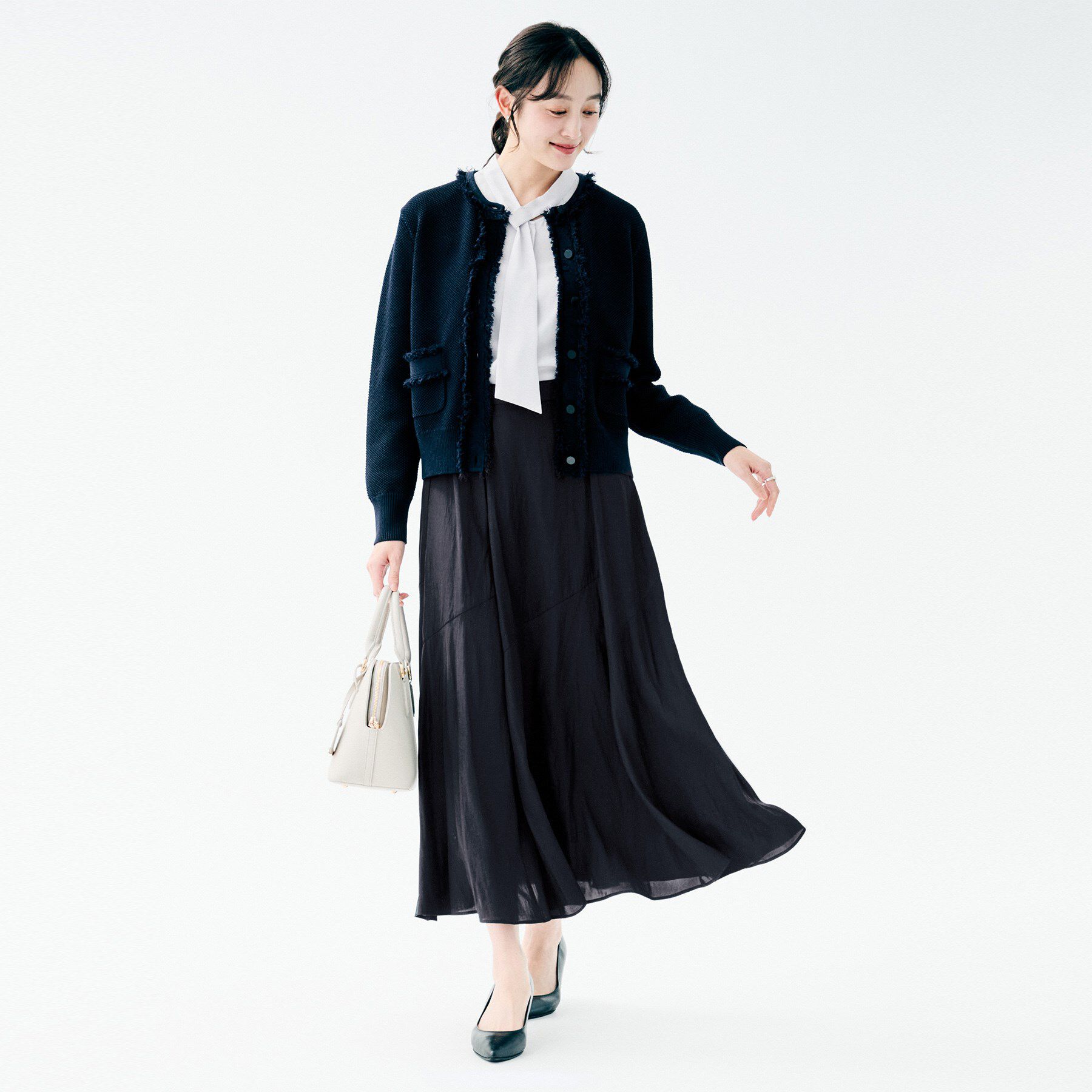 UNTITLED「【洗える/後ろウエストゴム】ロングスカート」|スカート|