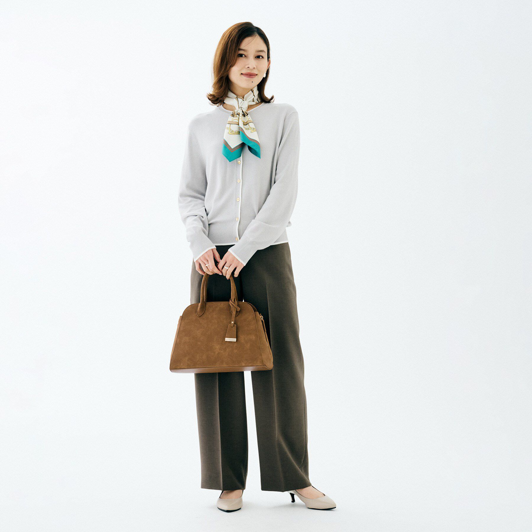 UNTITLED「スエード調ZIPトート」|トートバッグ|