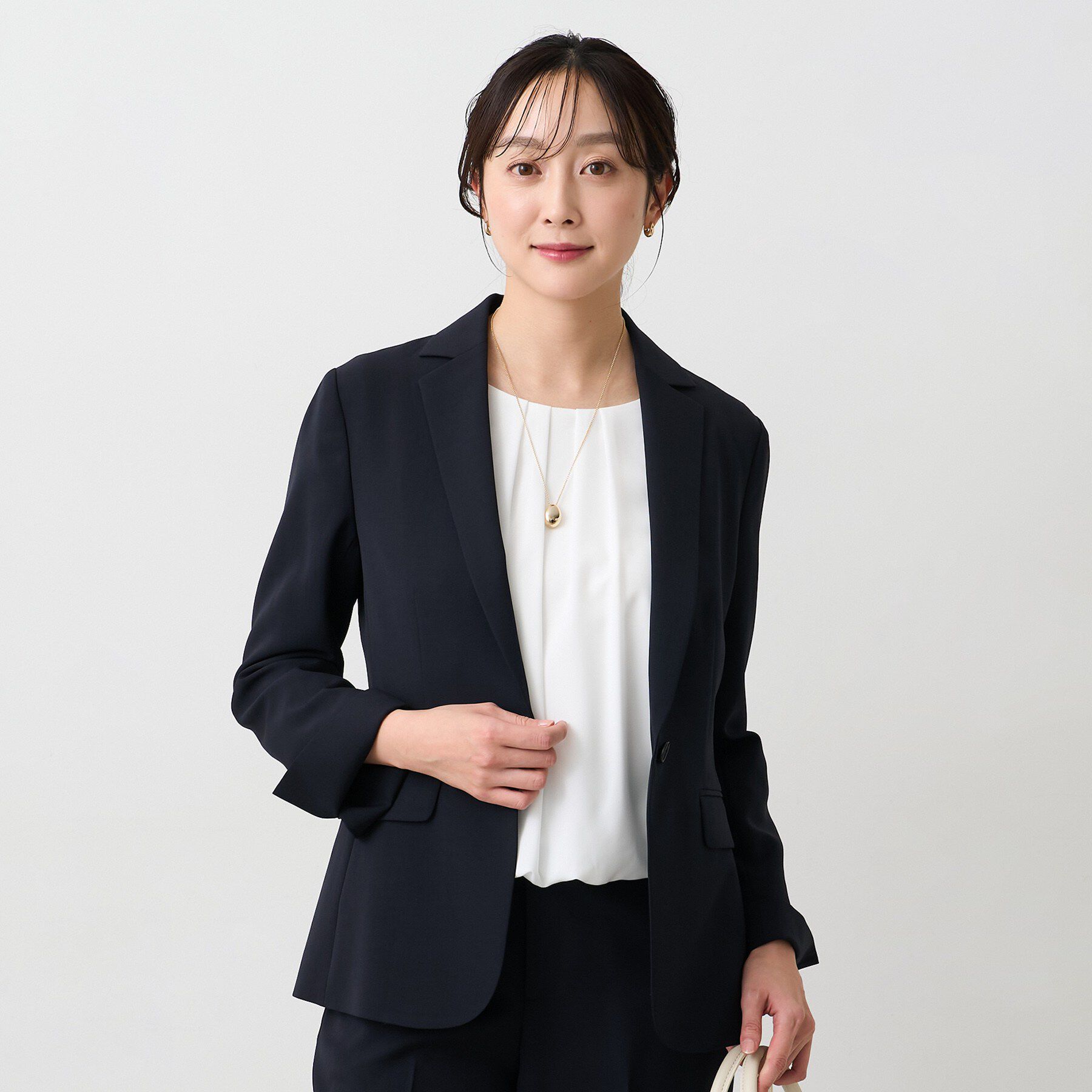 UNTITLED「エアリーテーラードジャケット」|テーラードジャケット|ネイビー(094)