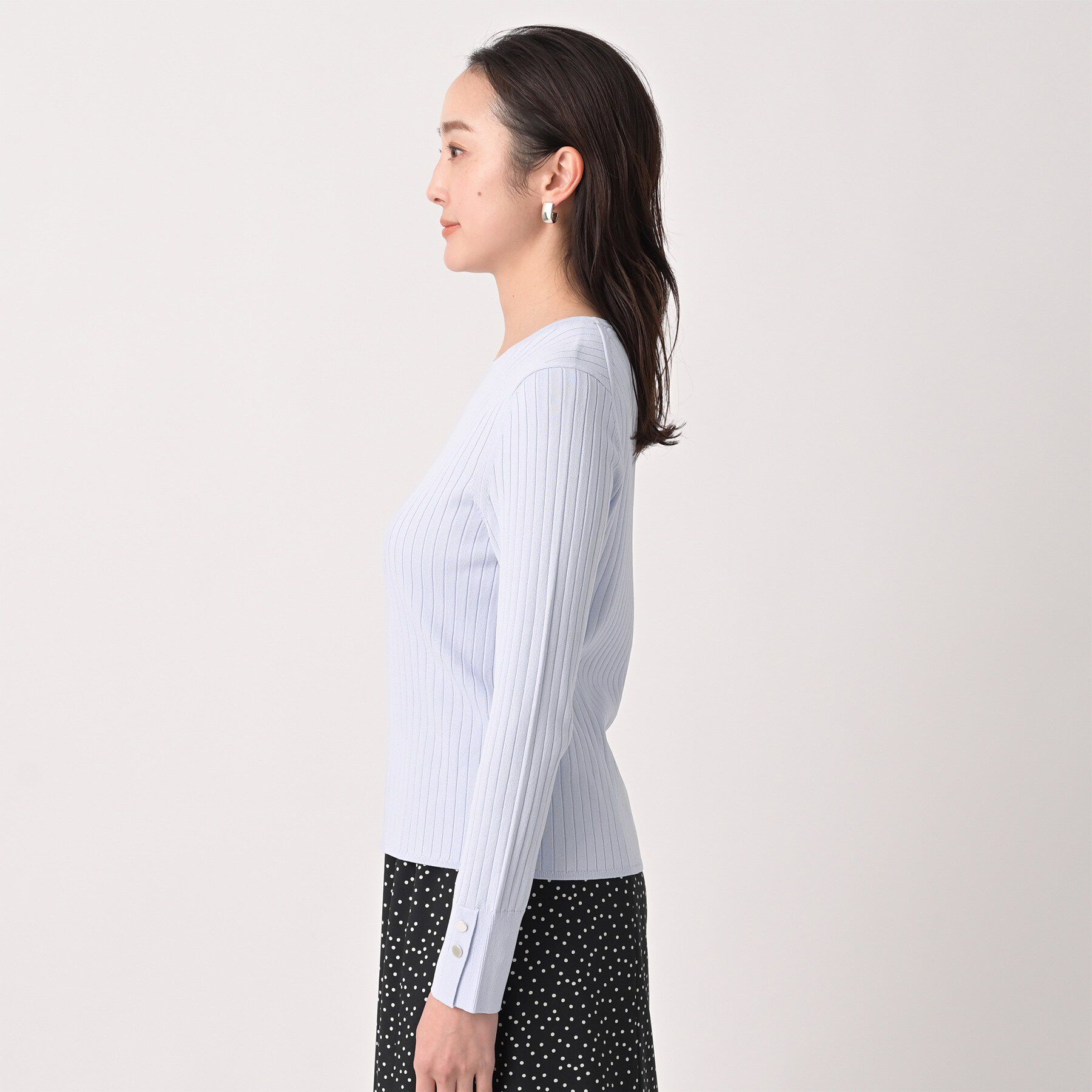 UNTITLED「【アンサンブル可/洗える】ワイドリブニット」|ニット・セーター|