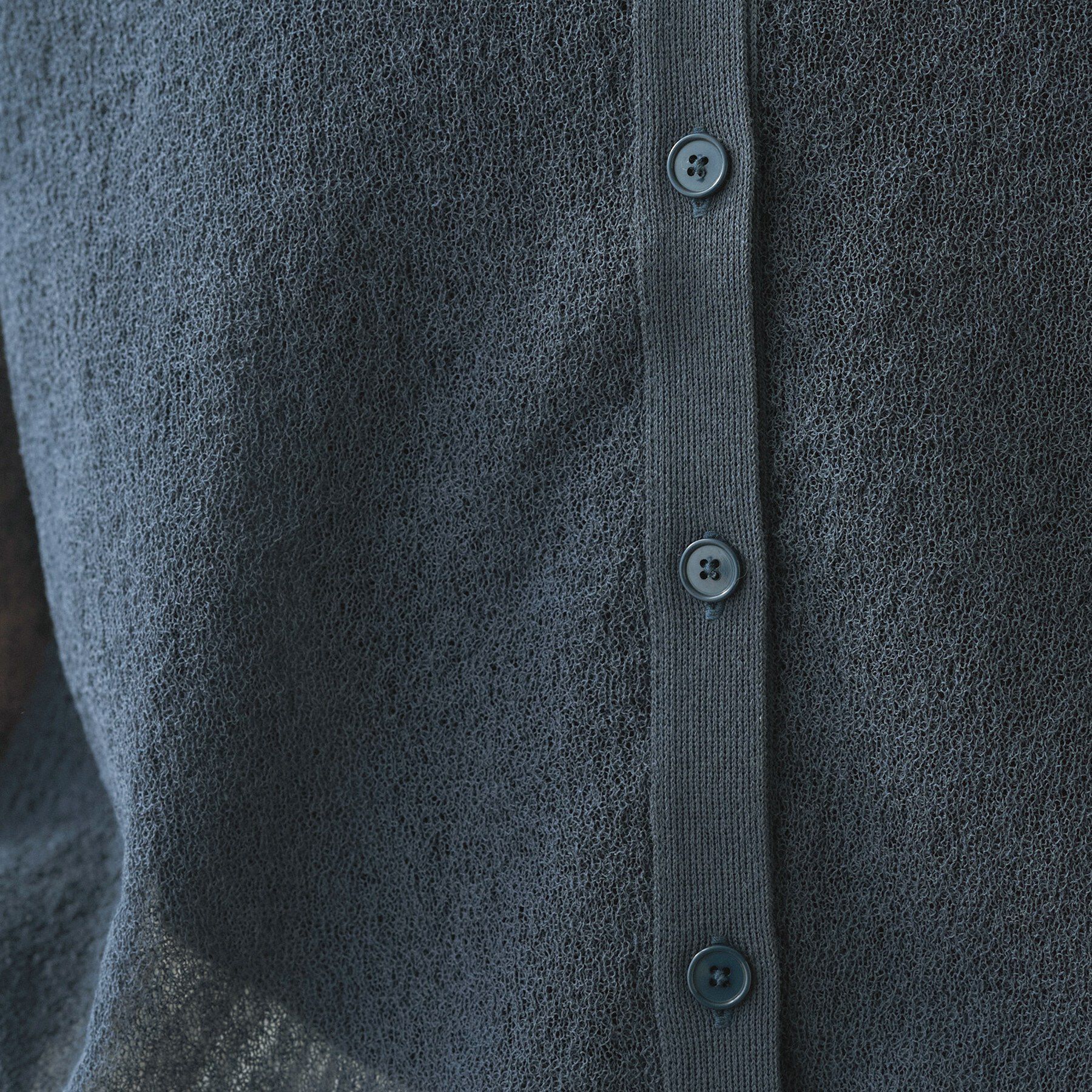 UNTITLED「シアーニットカーディガン」|カーディガン|