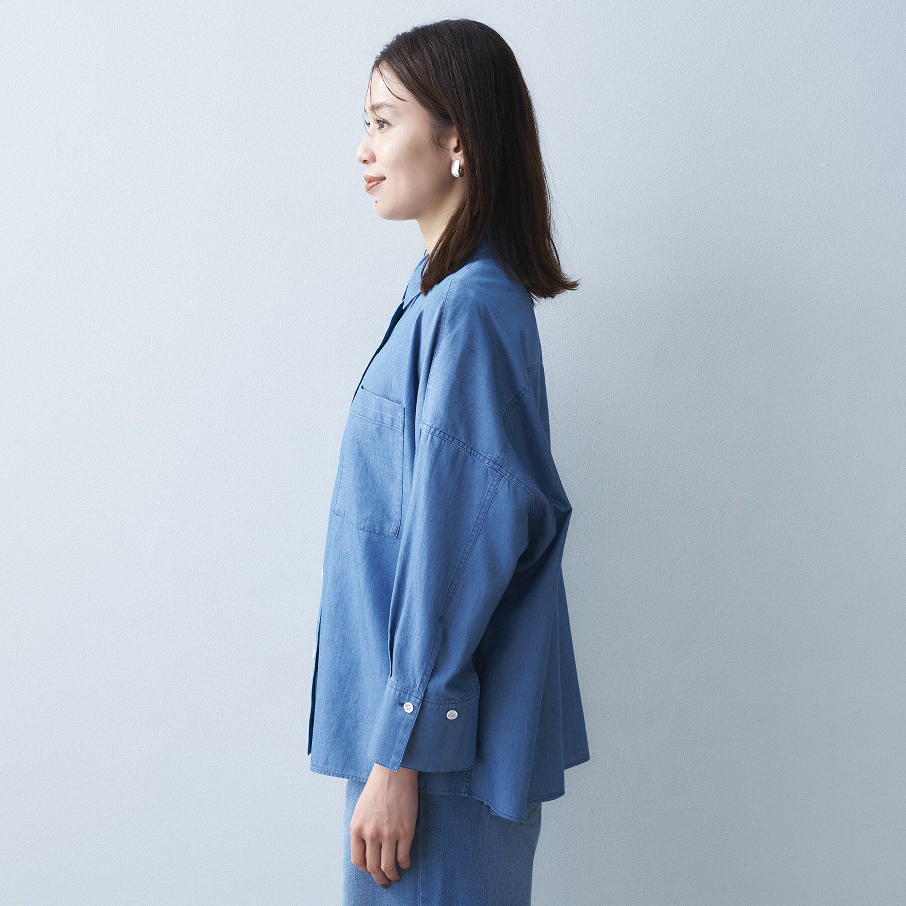 UNTITLED「エアリーデニムシャツ」|シャツ・ブラウス|