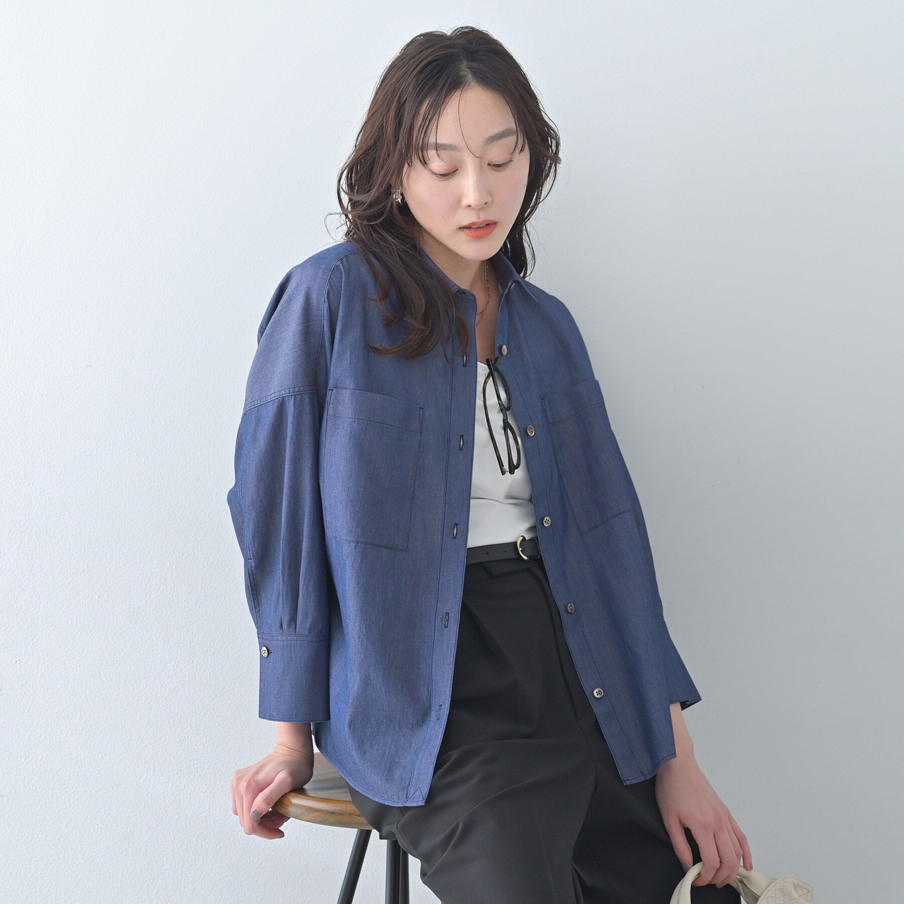 UNTITLED「エアリーデニムシャツ」|シャツ・ブラウス|