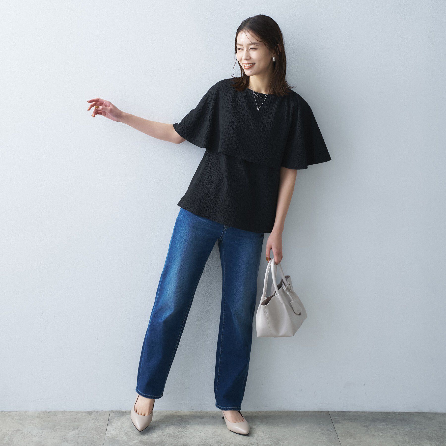 UNTITLED「ケープデザインブラウス」|シャツ・ブラウス|