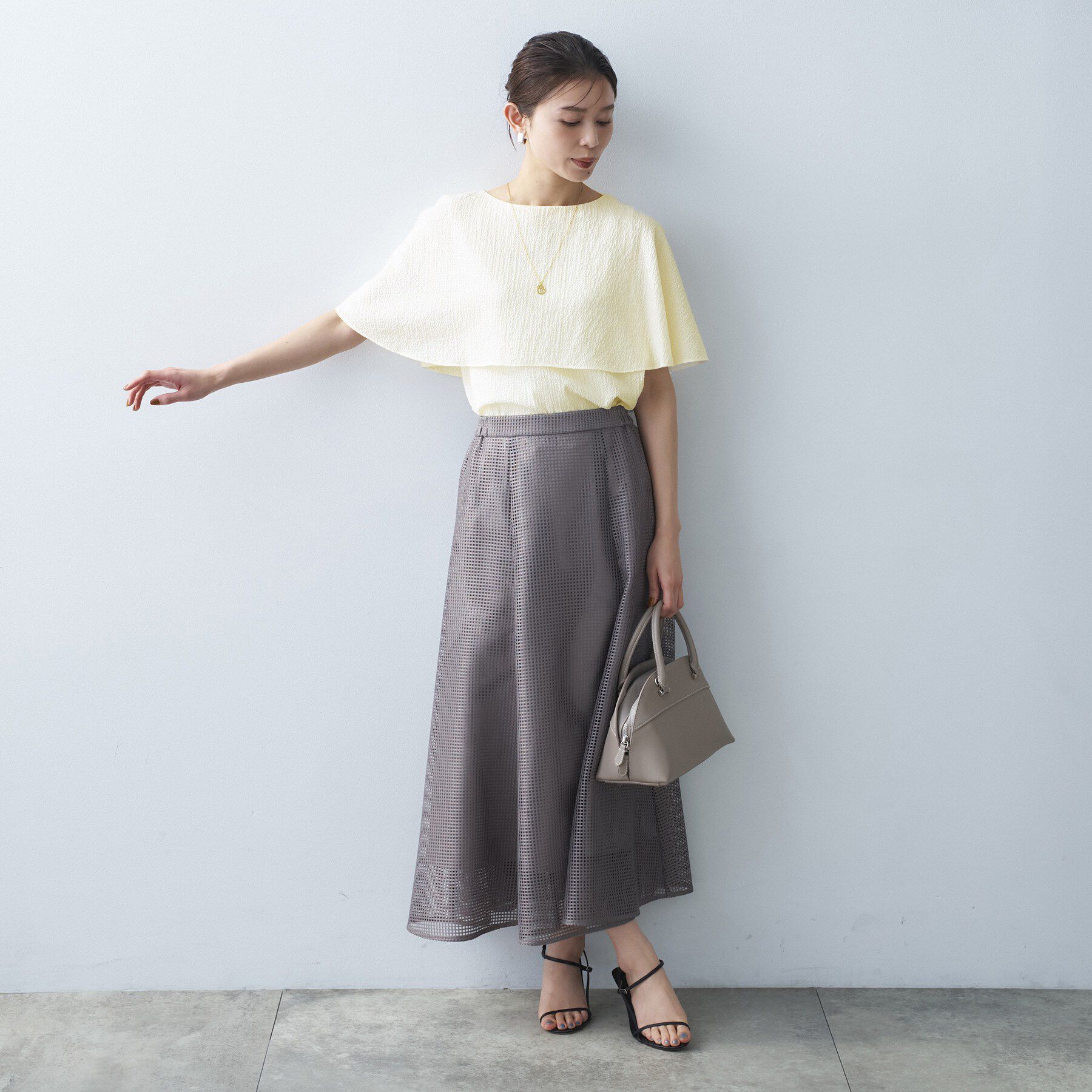 UNTITLED「ケープデザインブラウス」|シャツ・ブラウス|