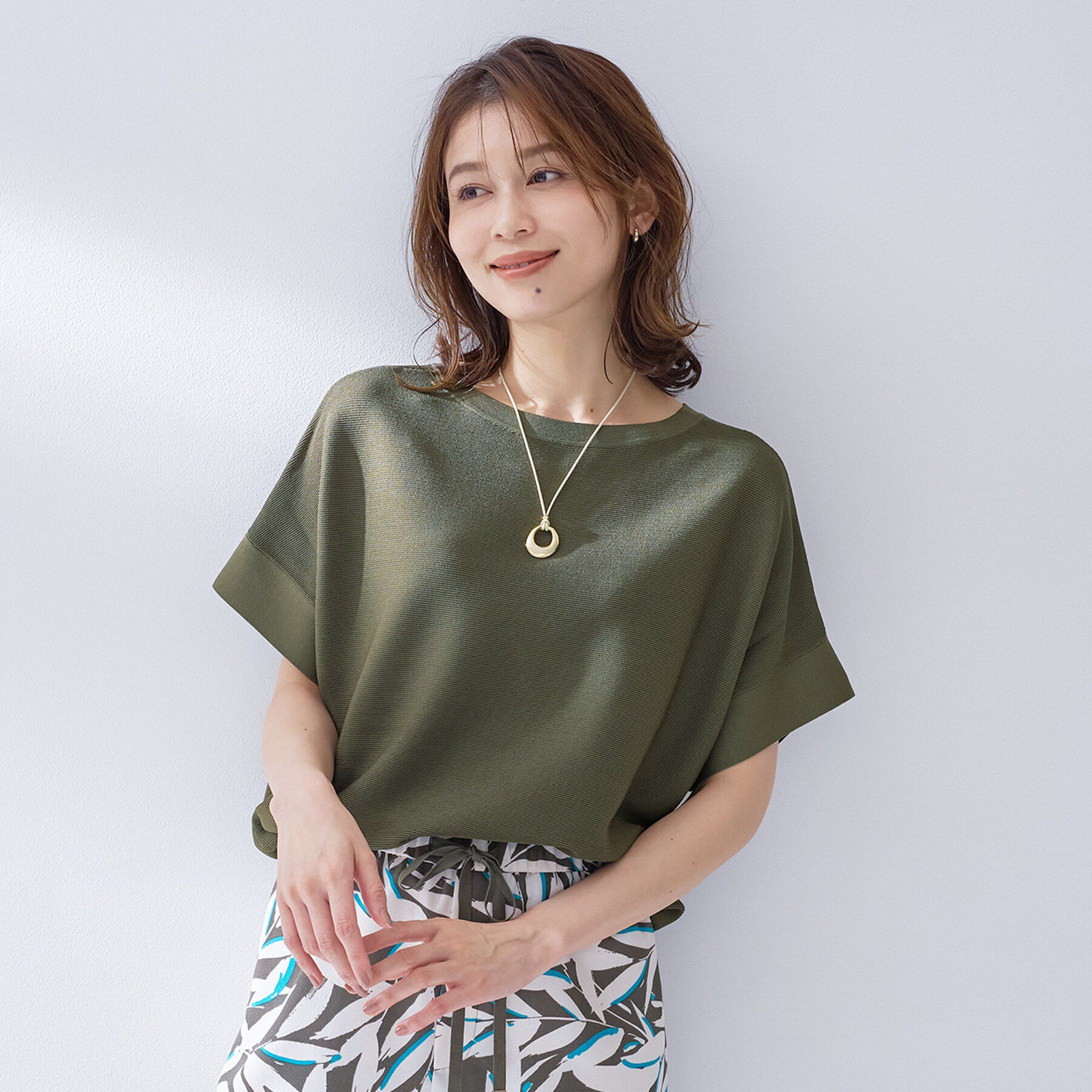 UNTITLED「前後2WAYフレンチスリーブニット」|ニット・セーター|