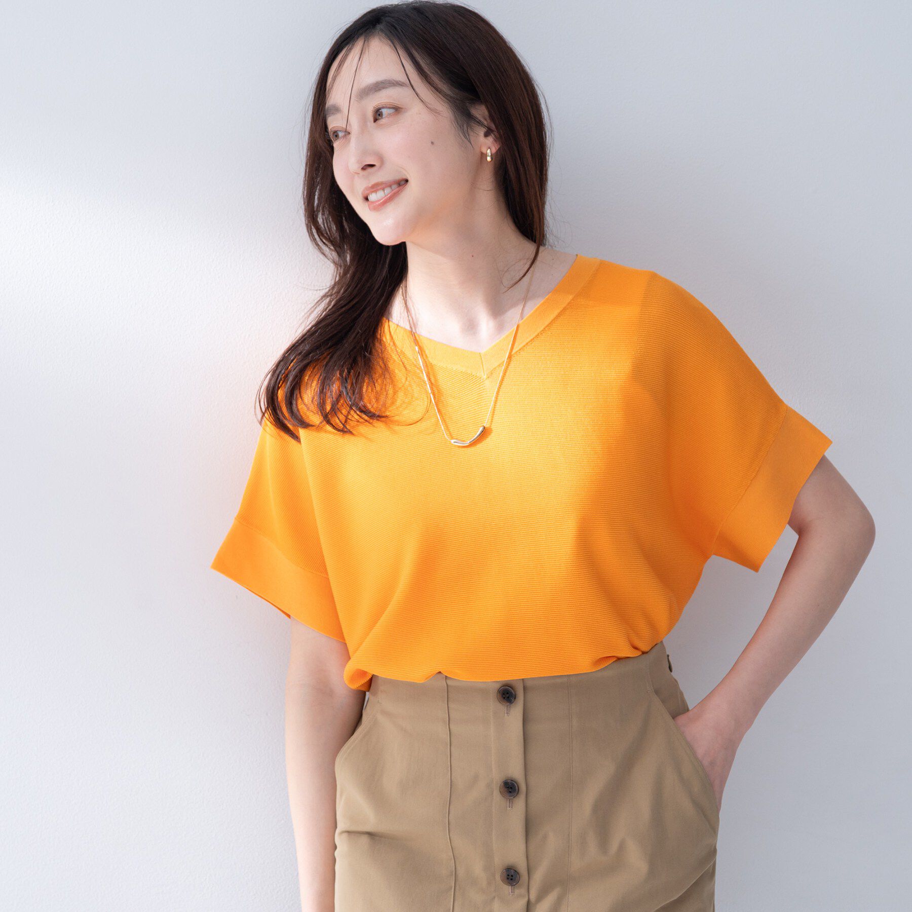 UNTITLED「前後2WAYフレンチスリーブニット」|ニット・セーター|