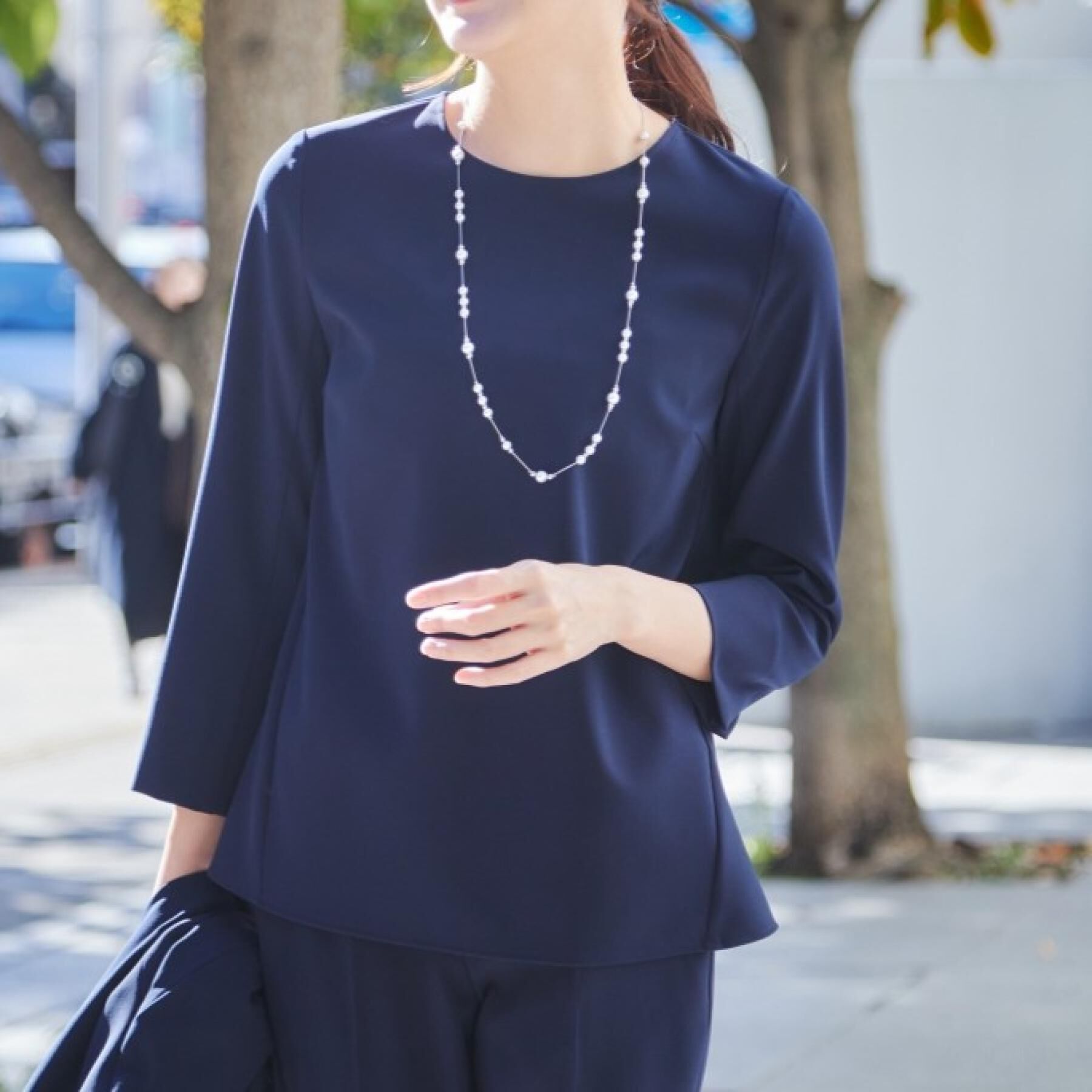 COUP DE CHANCE「【洗える／撥水加工】Aラインブラウス」|シャツ・ブラウス|