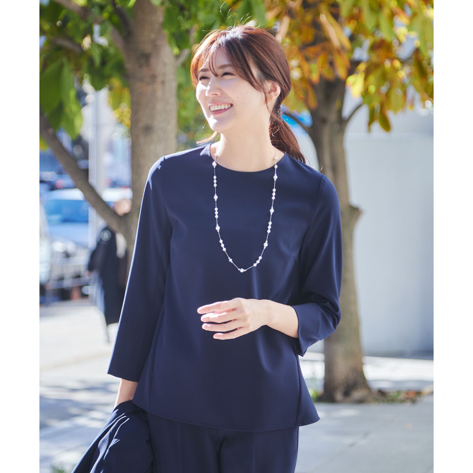 COUP DE CHANCE「【洗える／撥水加工】Aラインブラウス」|シャツ・ブラウス|