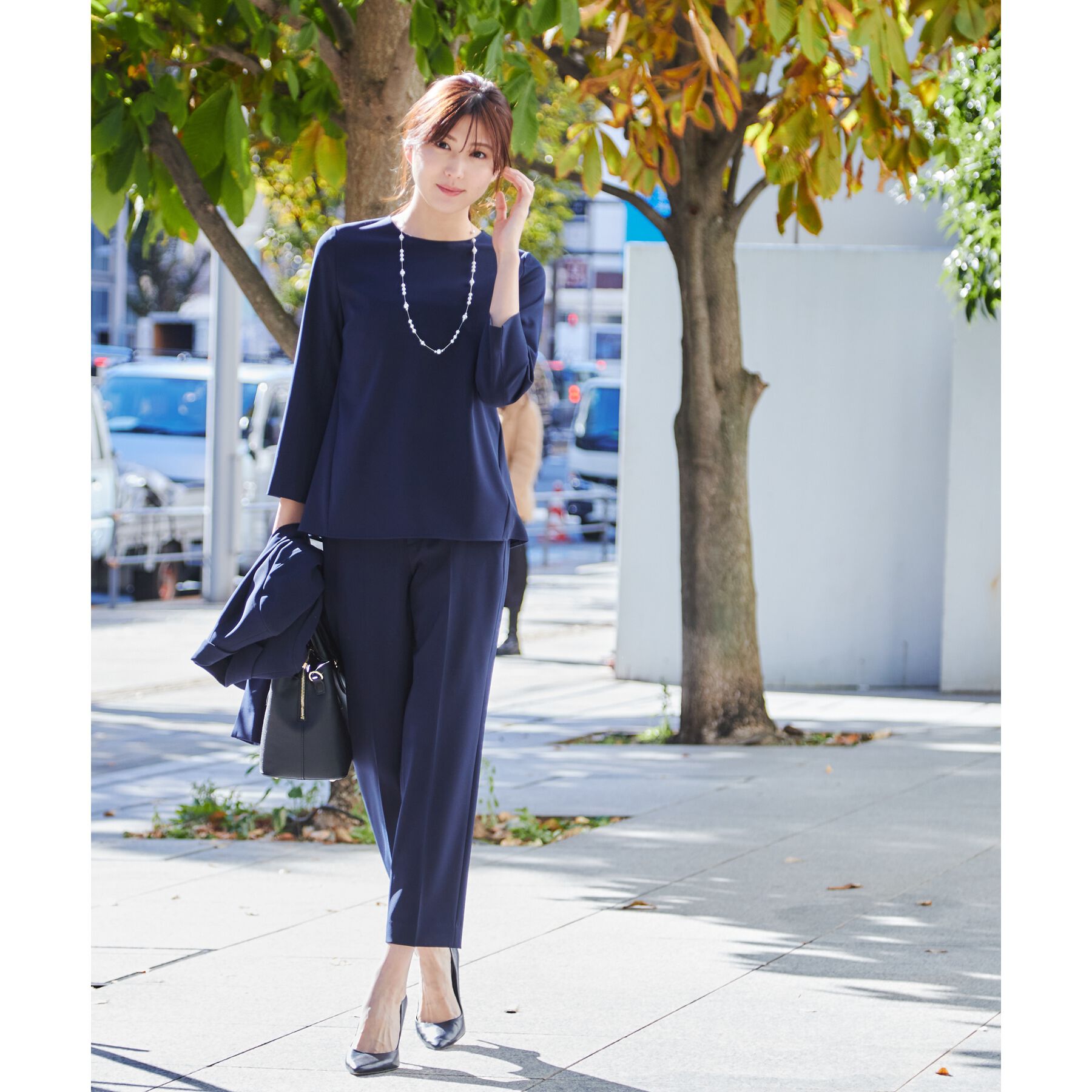 COUP DE CHANCE「【洗える／撥水加工】Aラインブラウス」|シャツ・ブラウス|