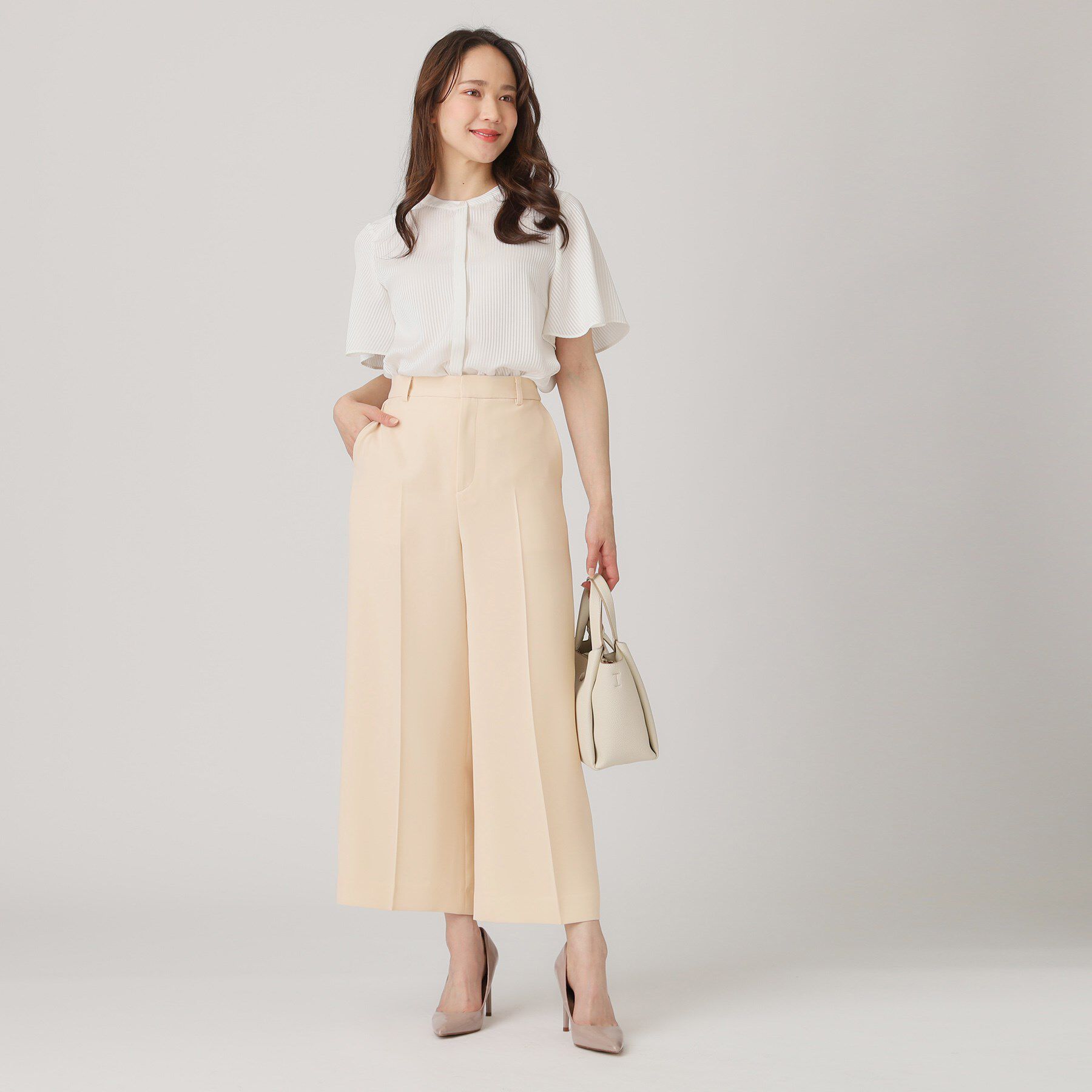 COUP DE CHANCE「【洗える／日本製】センタープレス入ワイドパンツ」|その他|