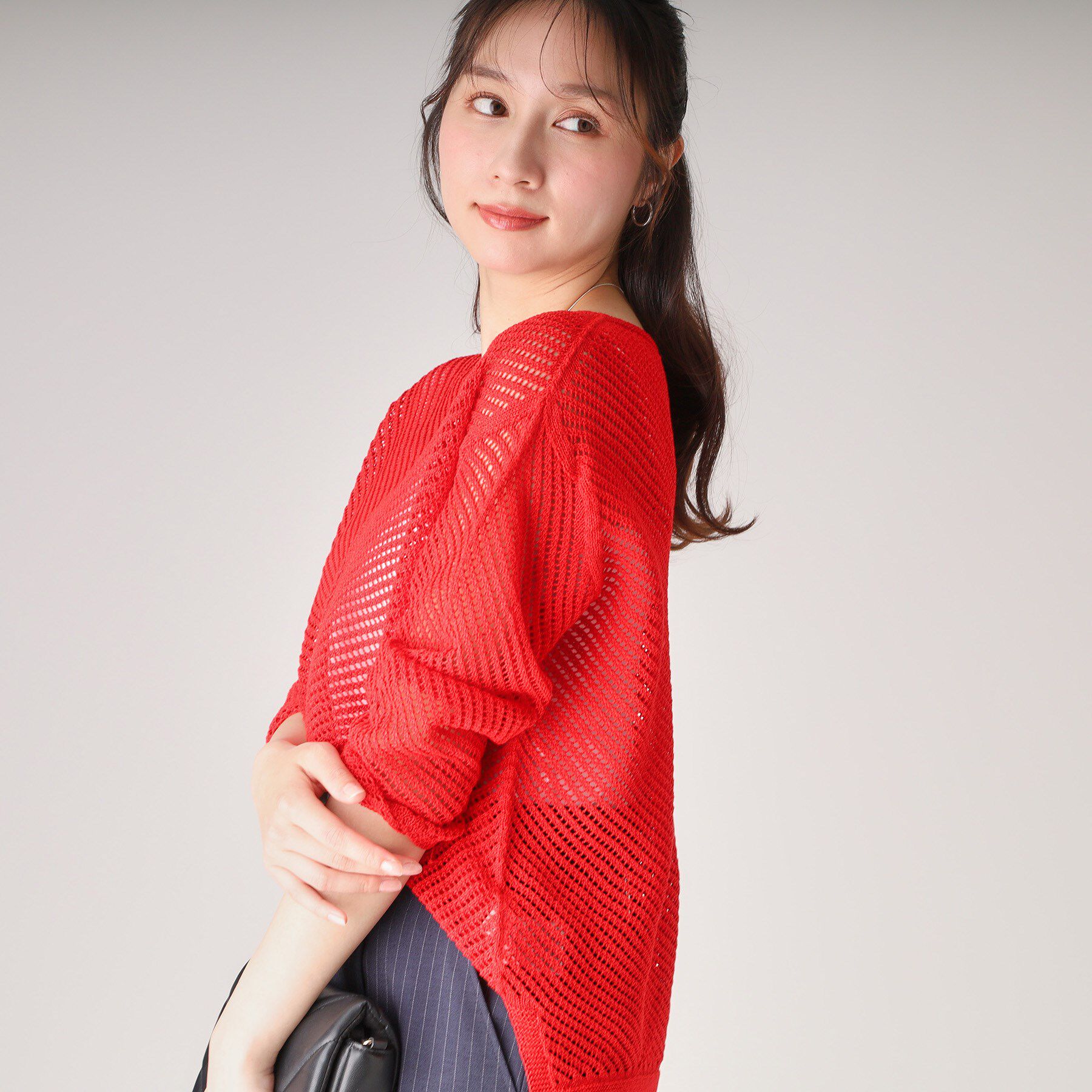 COUP DE CHANCE「【洗える／日本製】和紙混ニットプルオーバー」|ニット・セーター|