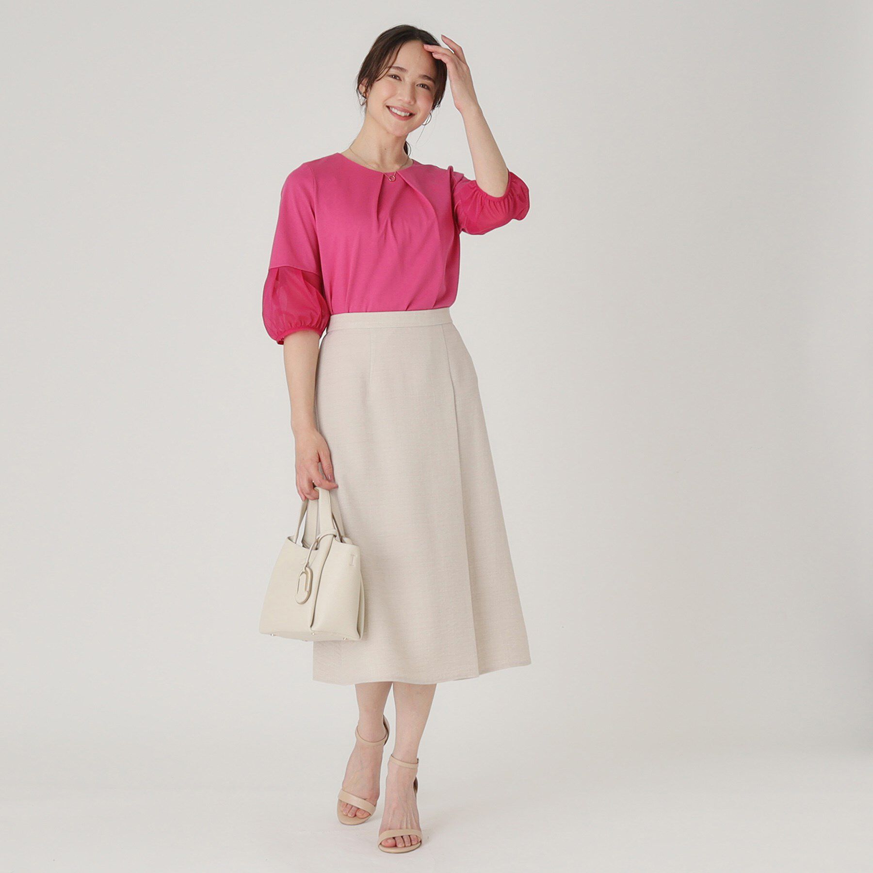 COUP DE CHANCE「【洗える／日本製】袖デザイントップス」|Tシャツ・カットソー|