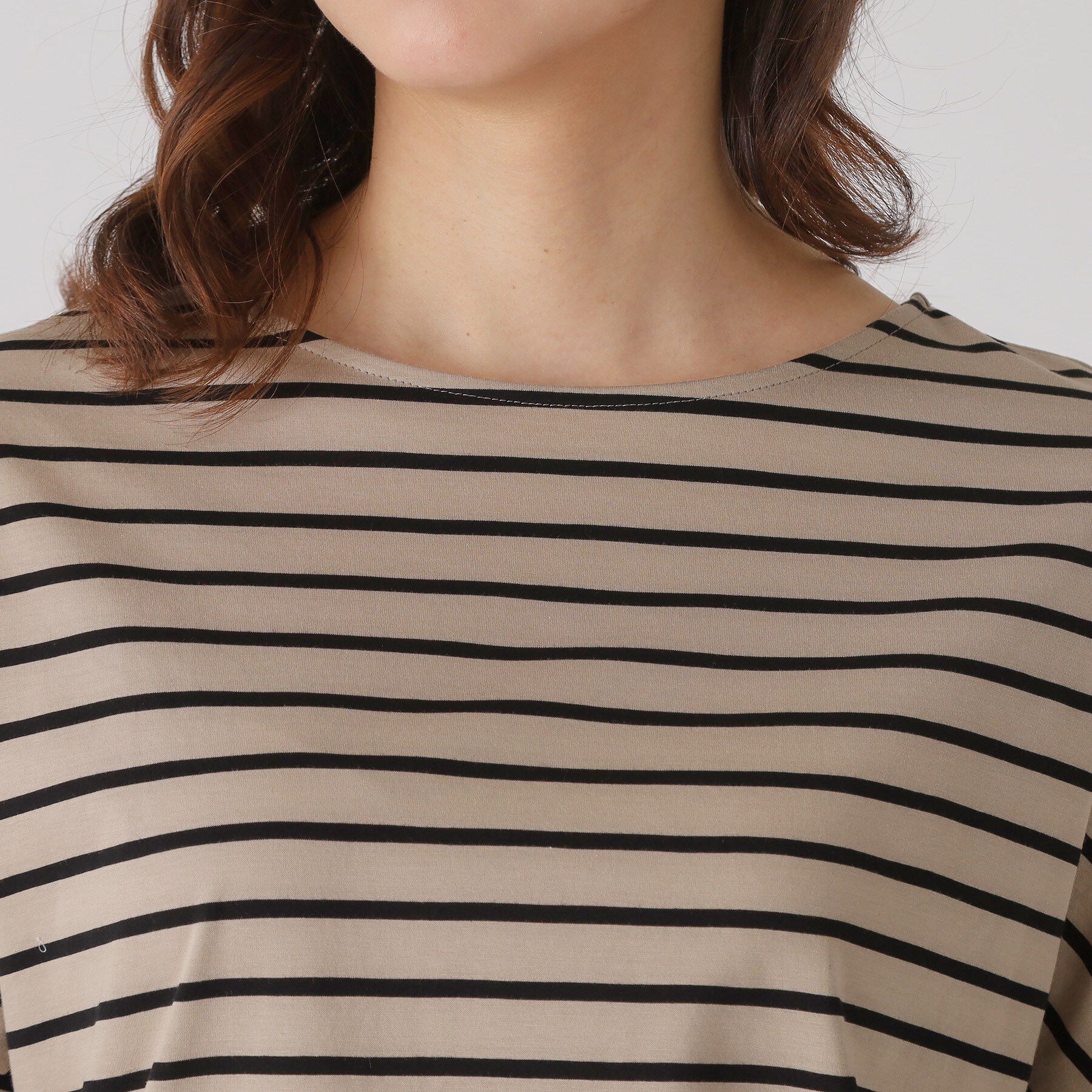 COUP DE CHANCE「【洗える／日本製】ボーダー切替デザイントップス」|Tシャツ・カットソー|