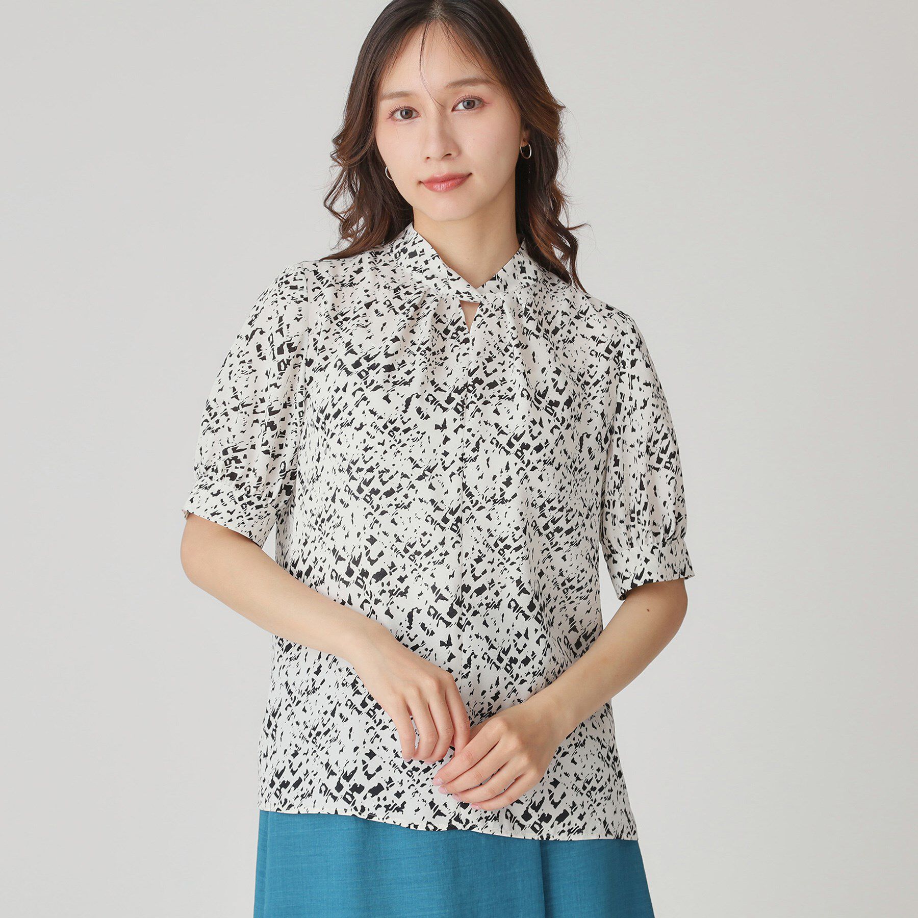 COUP DE CHANCE「【手洗い可／日本製】パフスリーブブラウス」|シャツ・ブラウス|