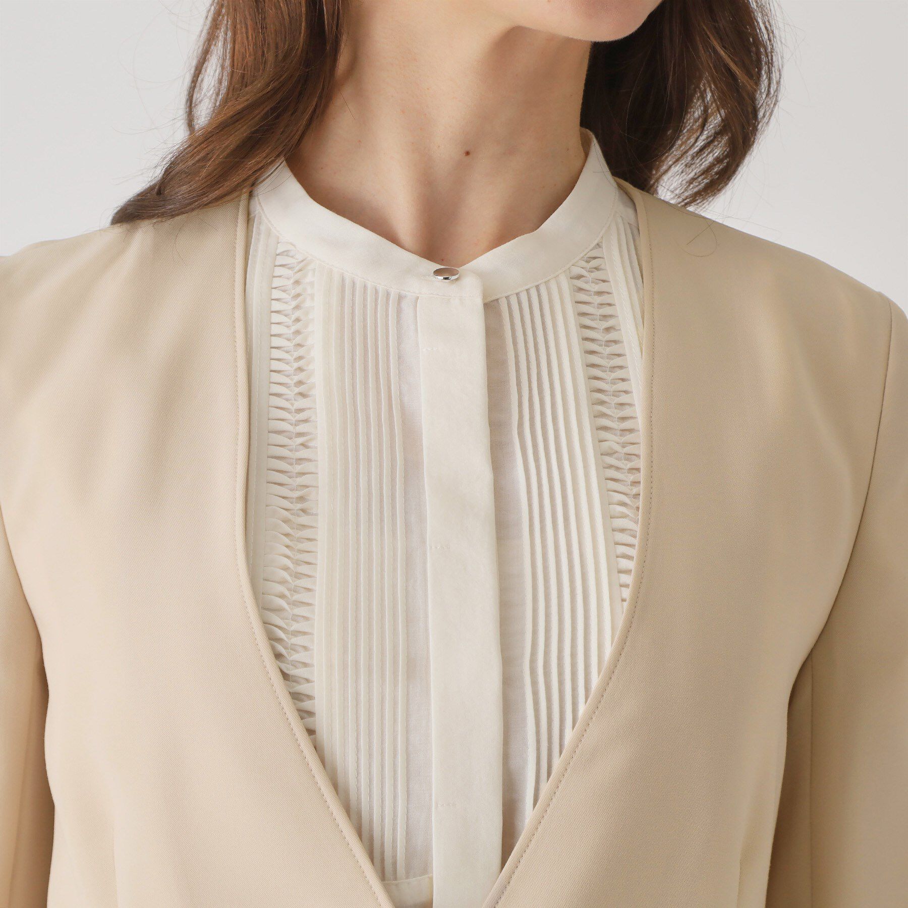 COUP DE CHANCE「【手洗い可／通勤】ノーカラージャケット」|ノーカラージャケット|