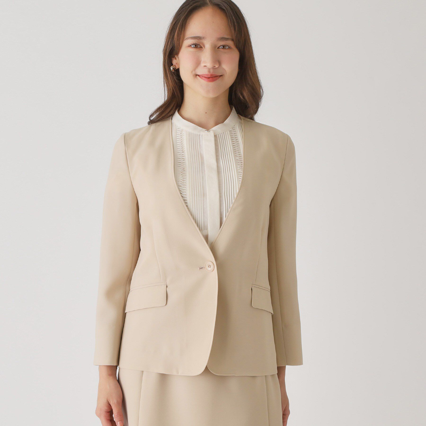 COUP DE CHANCE「【手洗い可／通勤】ノーカラージャケット」|ノーカラージャケット|