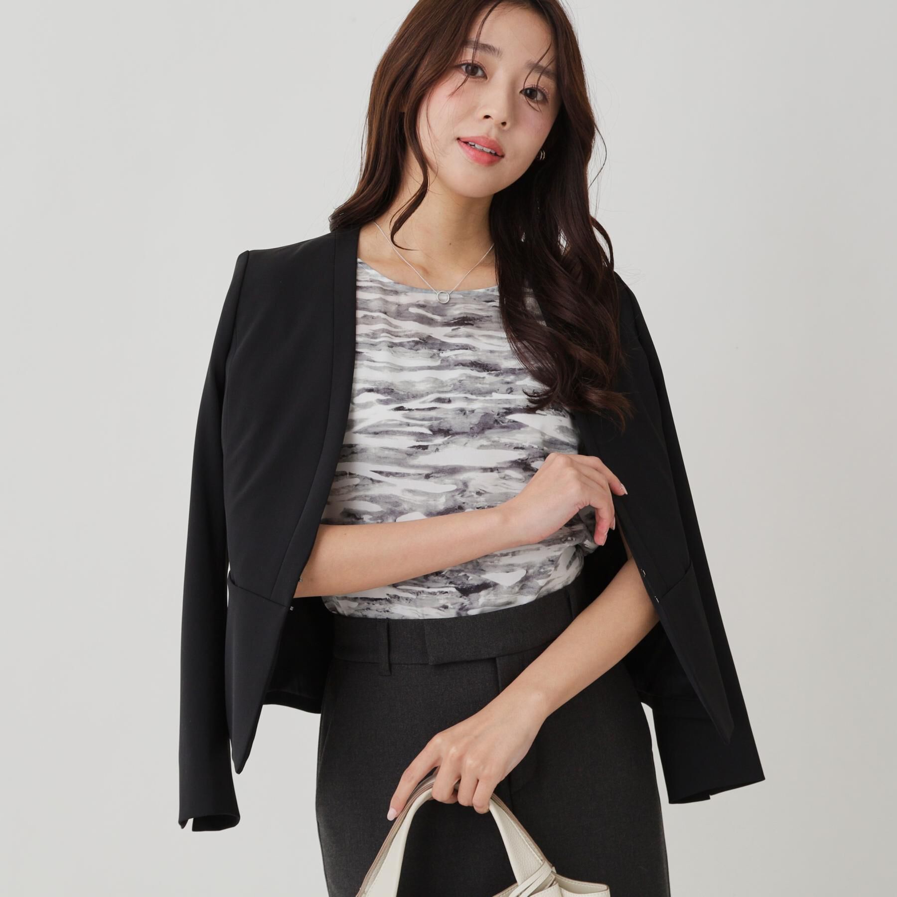 COUP DE CHANCE「【手洗い可／日本製】プリント柄ブラウス」|シャツ・ブラウス|