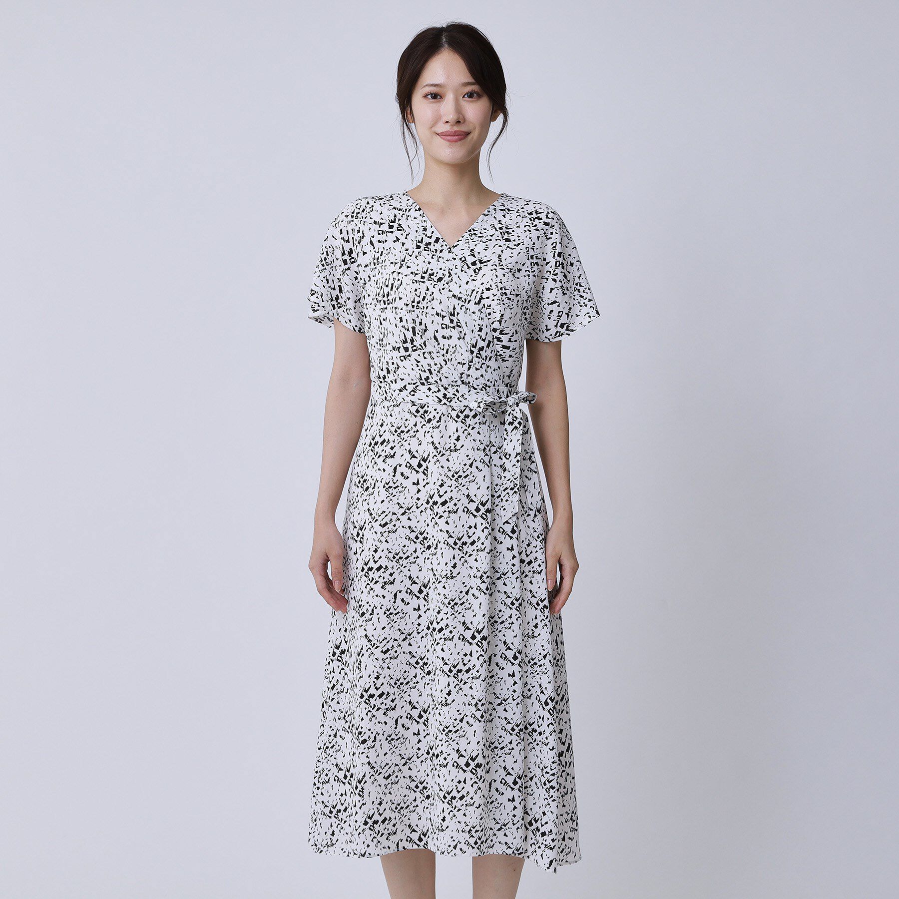 COUP DE CHANCE「【手洗い可／日本製】カシュクール風ワンピース」|ワンピース|