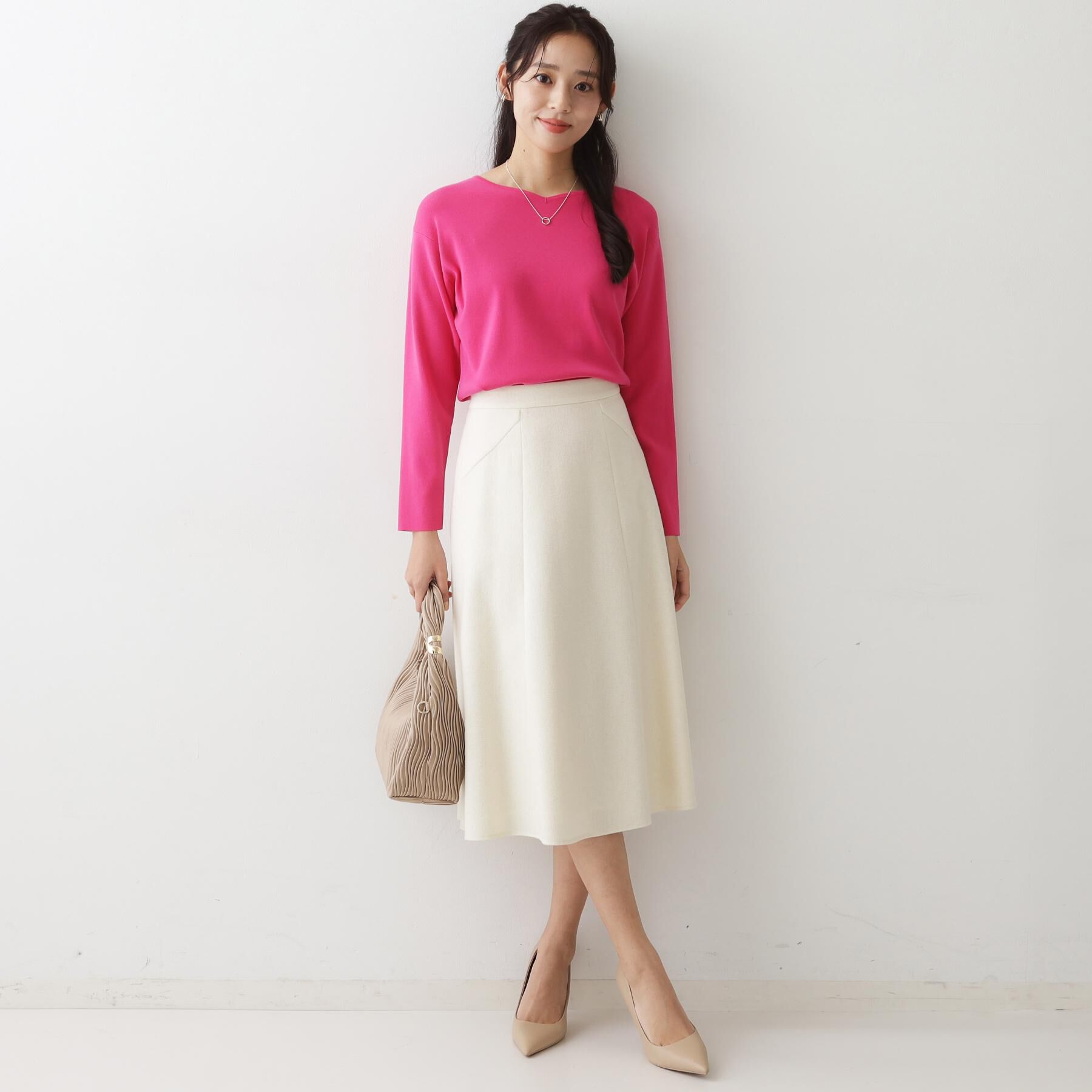 COUP DE CHANCE「【手洗い可】ハートネックのニットトップス」|ニット・セーター|