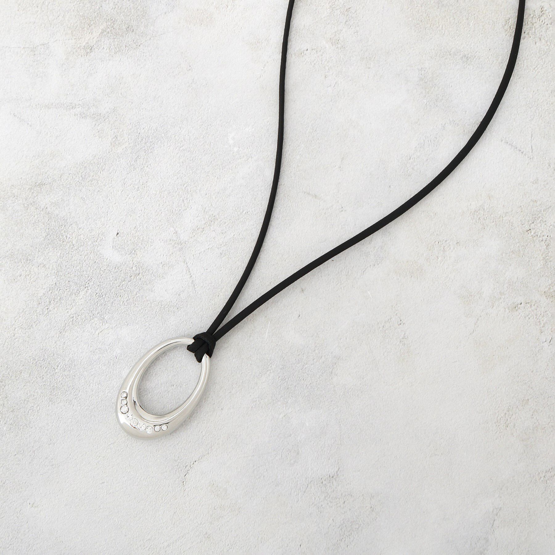 COUP DE CHANCE「オーバルストーン」|ネックレス|シルバー(006)