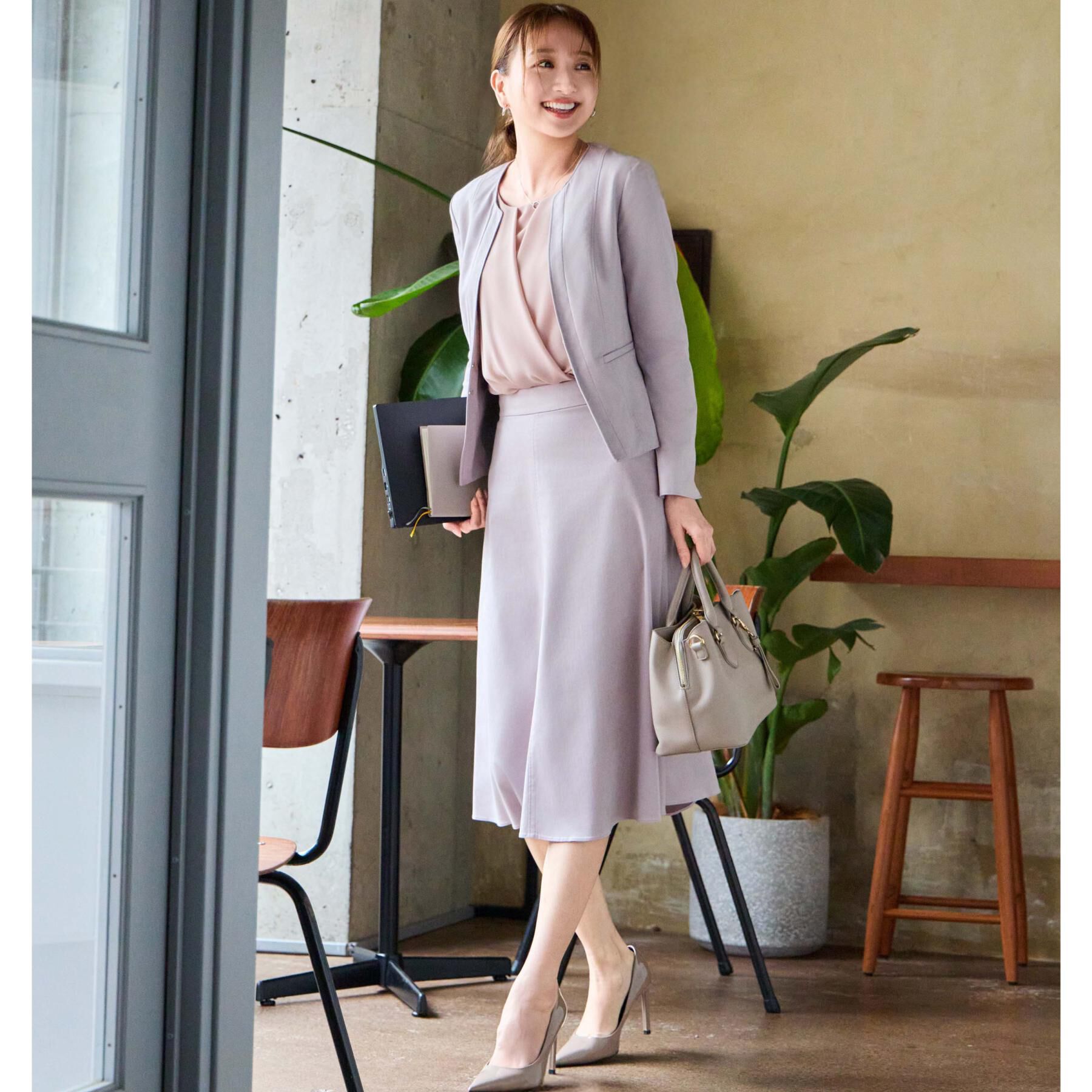 COUP DE CHANCE「【手洗い可／日本製】スェード調ノーカラージャケット」|ノーカラージャケット|