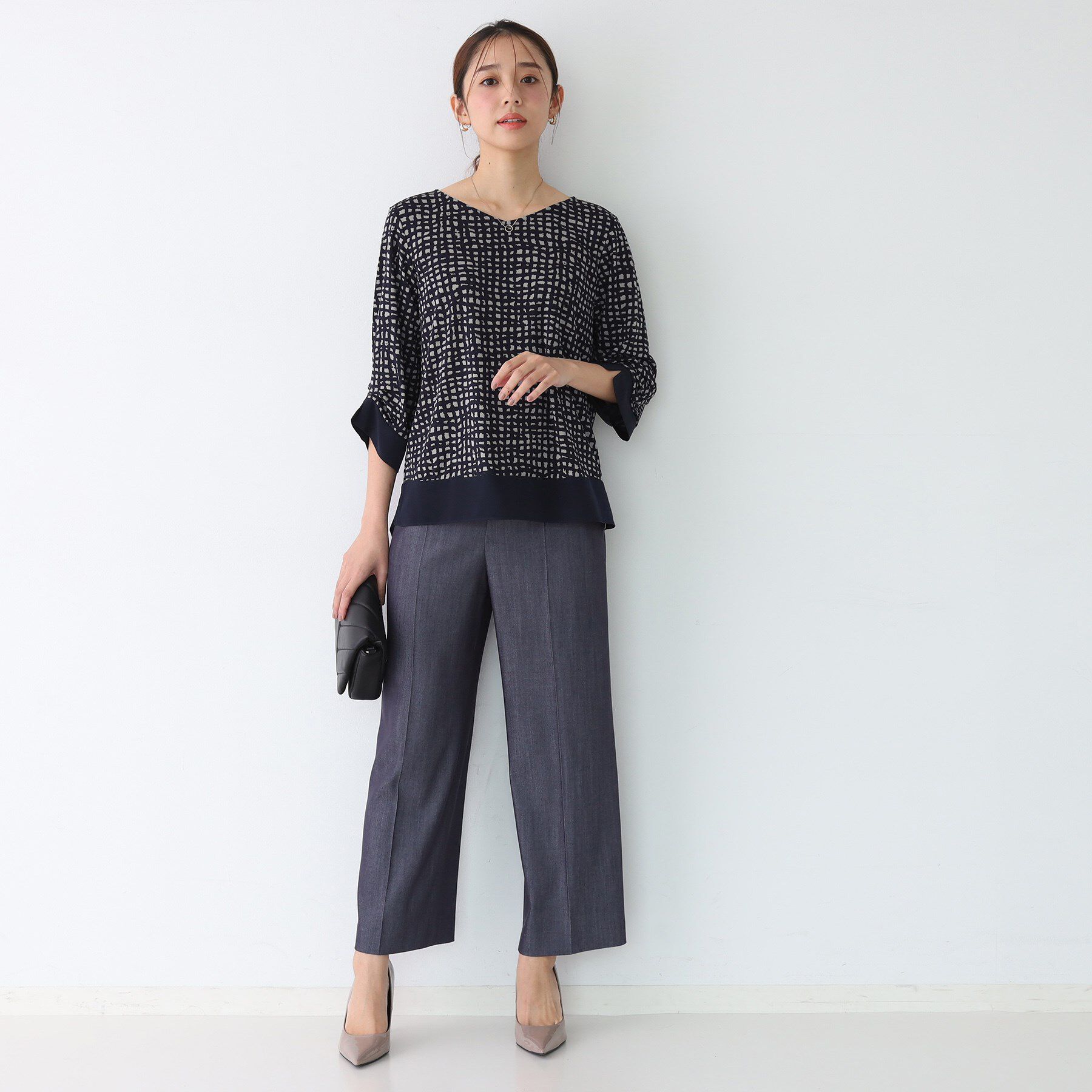 COUP DE CHANCE「【手洗い可／日本製】異素材ドッキングのカットソー」|Tシャツ・カットソー|