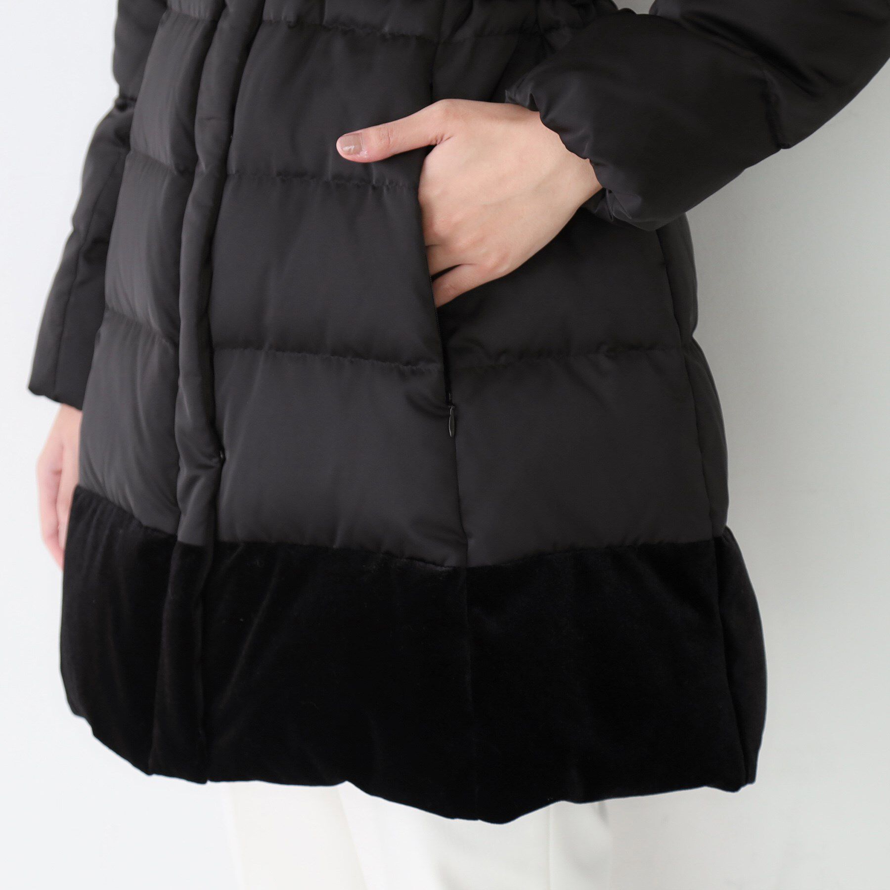 COUP DE CHANCE「【ミディ丈】ベルト付ダウンコート」|ダウン|