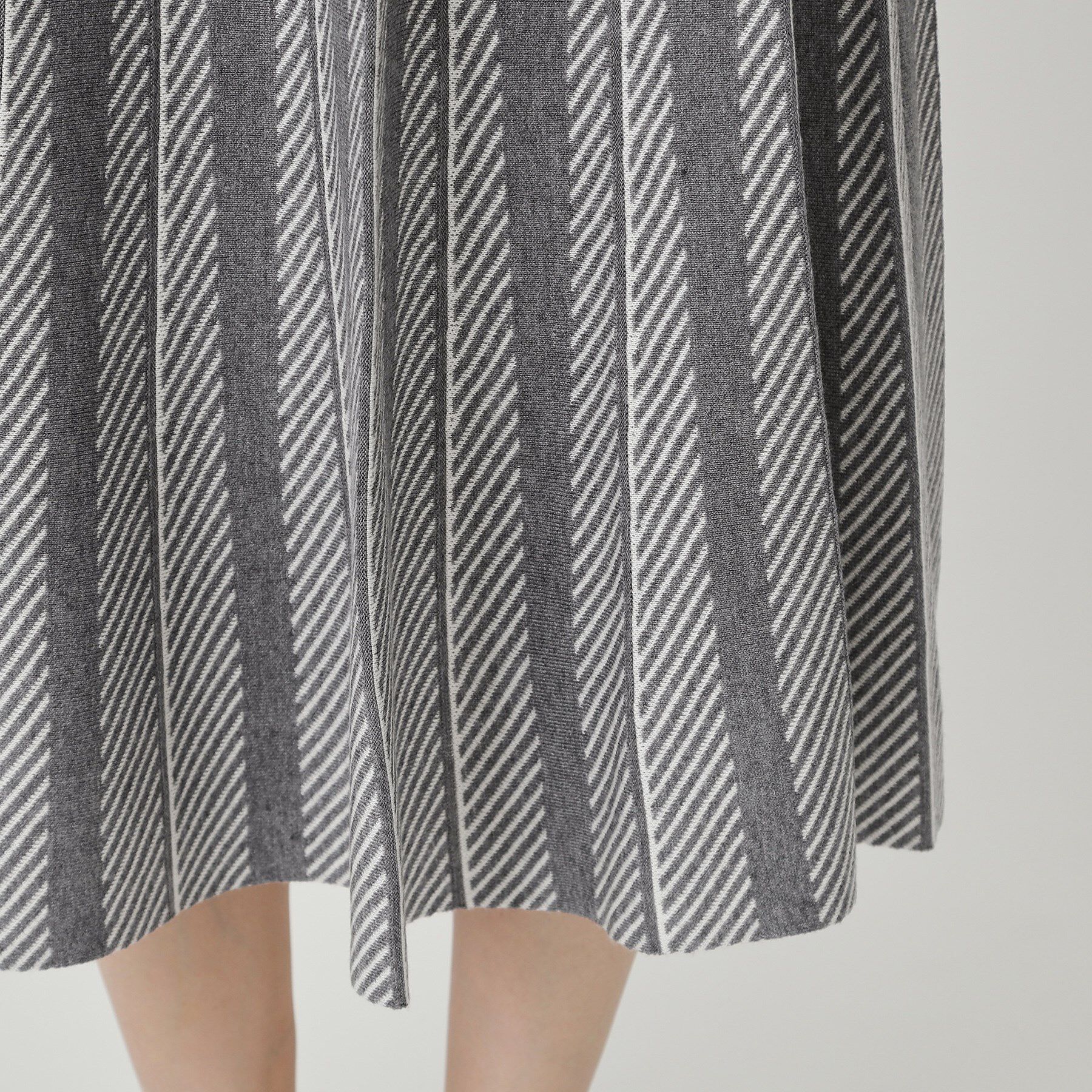 COUP DE CHANCE「【手洗い可】ニットプリーツフレアスカート」|スカート|