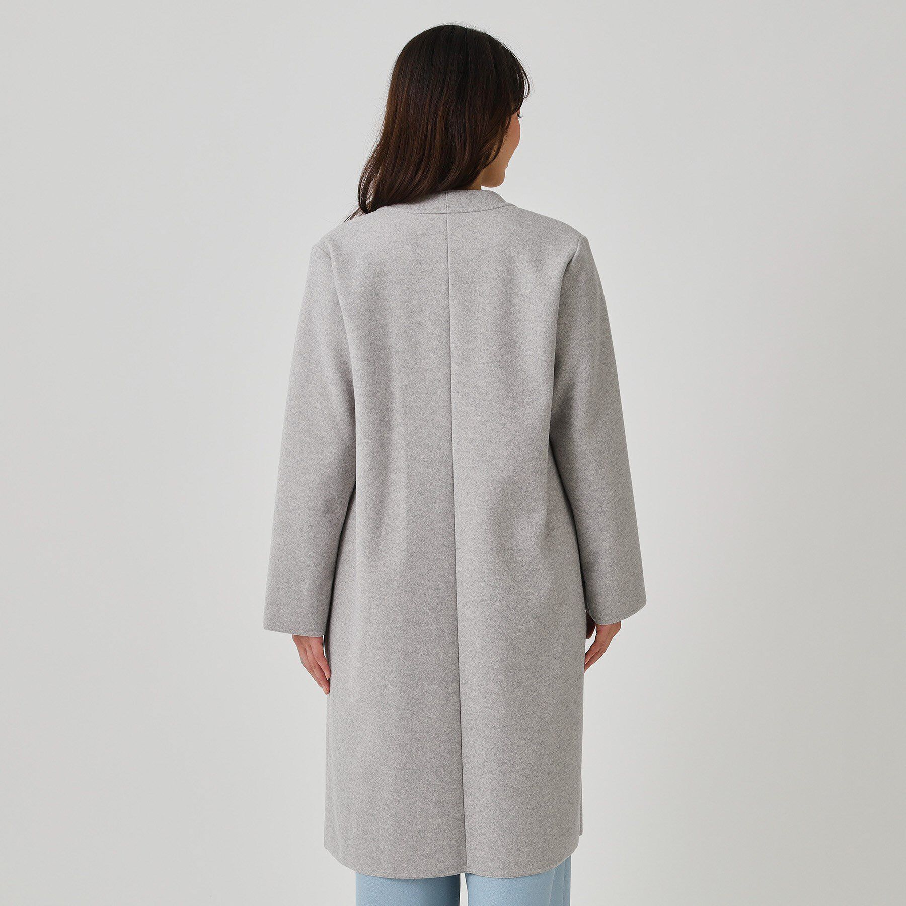 COUP DE CHANCE「【日本製／軽量】Iラインシルエットのコーディガン」|ノーカラーコート|