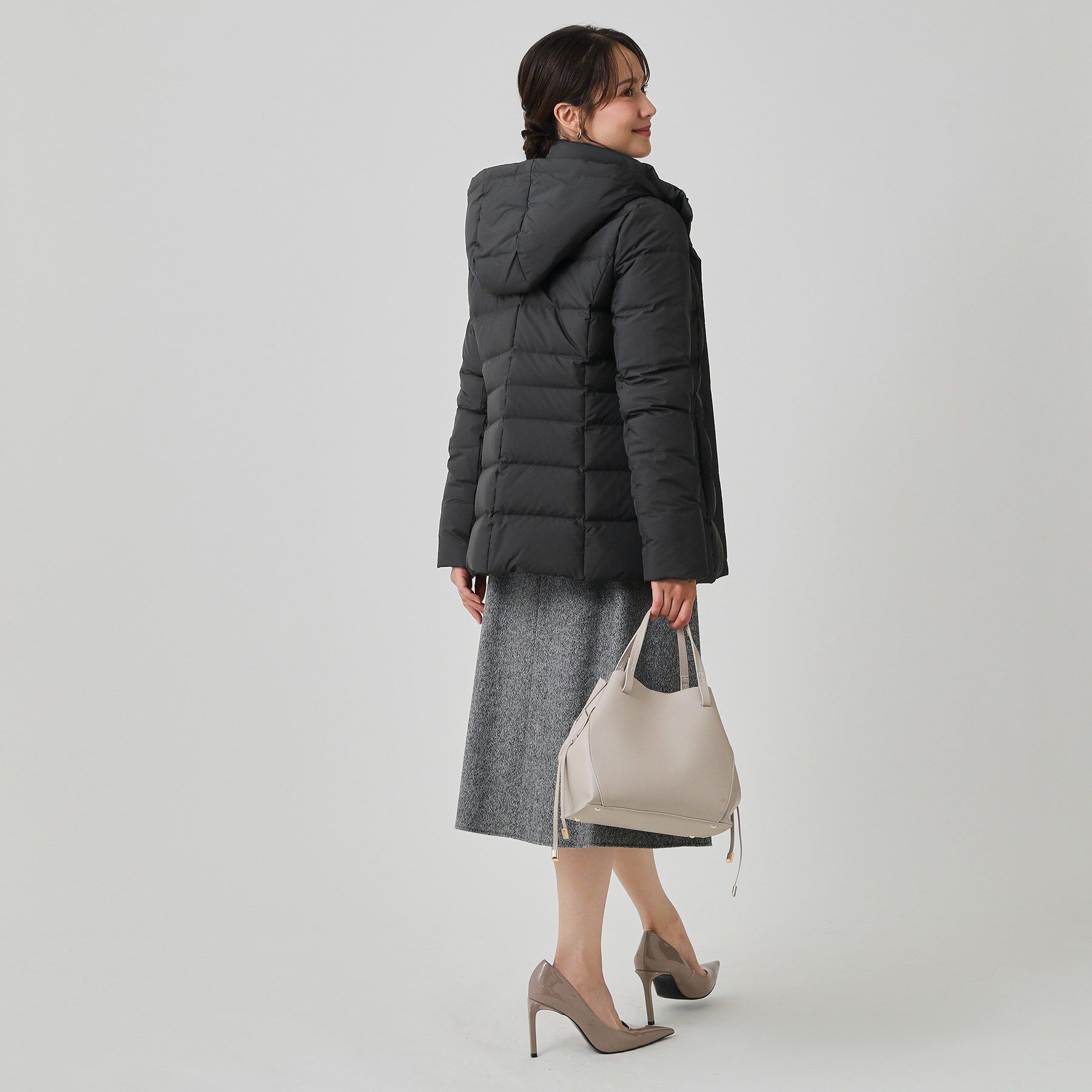 COUP DE CHANCE「【フランス産ホワイトダックダウン／FP800保温性◎／抗菌防臭／手洗い可】ミドル丈ダウンコート」|ダウン|